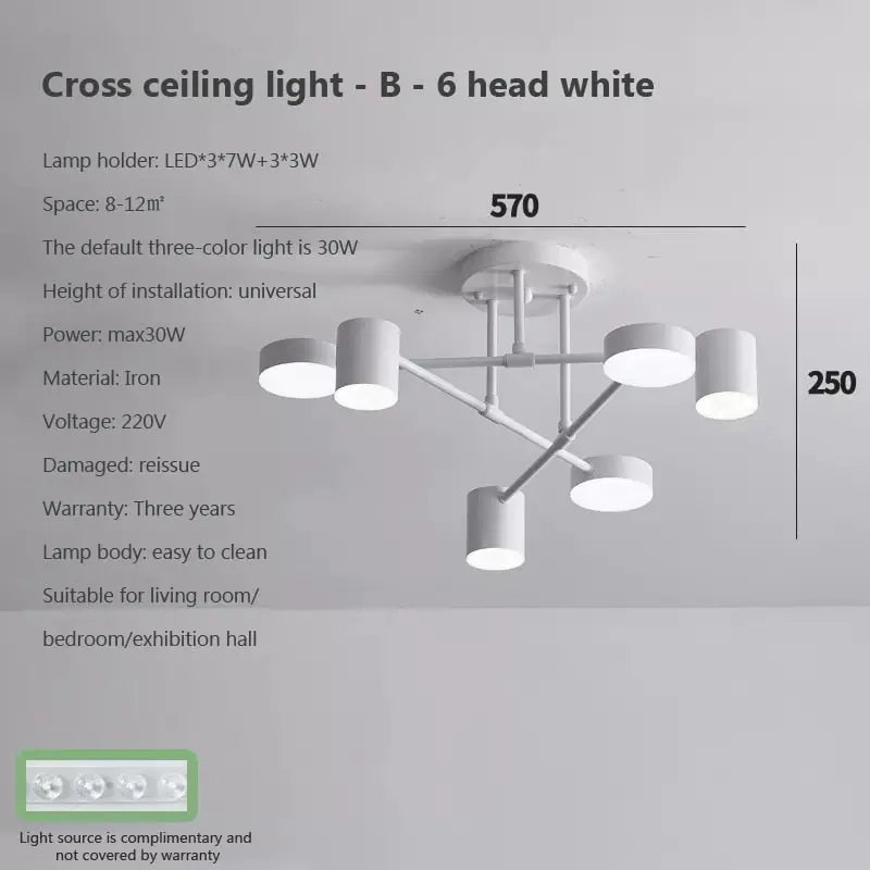 Belia Modern Ceiling Chandelier - Elegant Crystal LED Lighting Fixture for Dining Room, Bedroom, Living Room | Dimmable Hanging Light for Home Decor & Interior Design