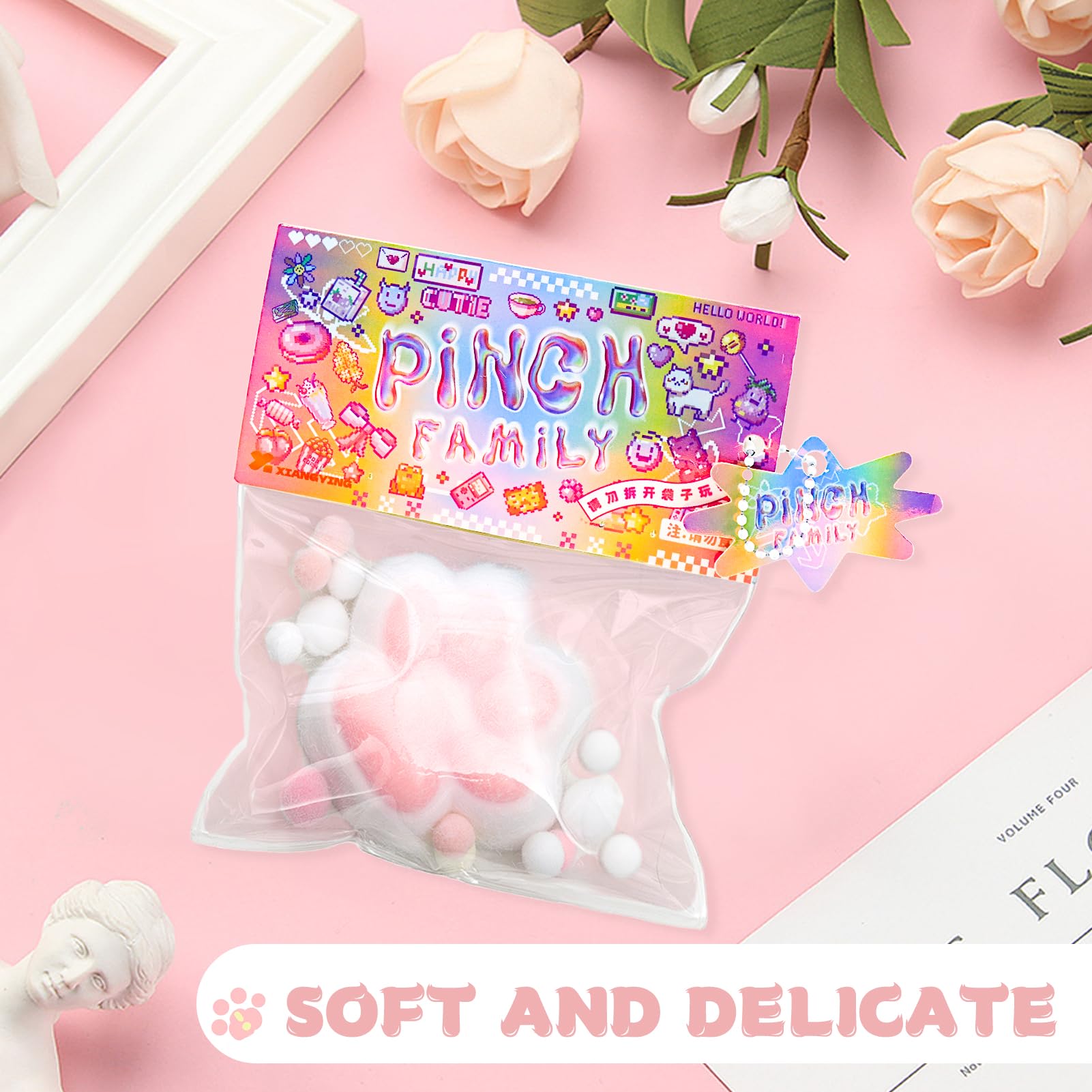 Anti-Stress Squishy Toys for Kids & Adults - Kawaii Sensory Fidget Toys, Squeeze Ball for Anxiety Relief - Perfect for Office, School, and Home Stress Relief