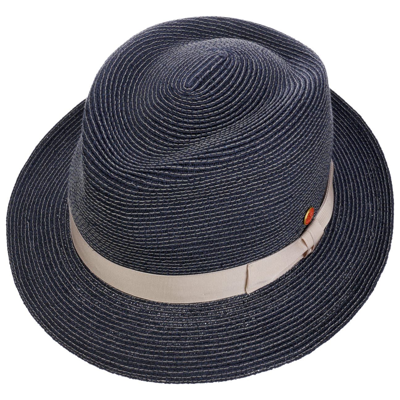 Mayser Maleo Trilby Hemp Hat for Men - Stylish Summer Sun Hat with Brim for Outdoor Activities, Beach, Travel & Casual Wear