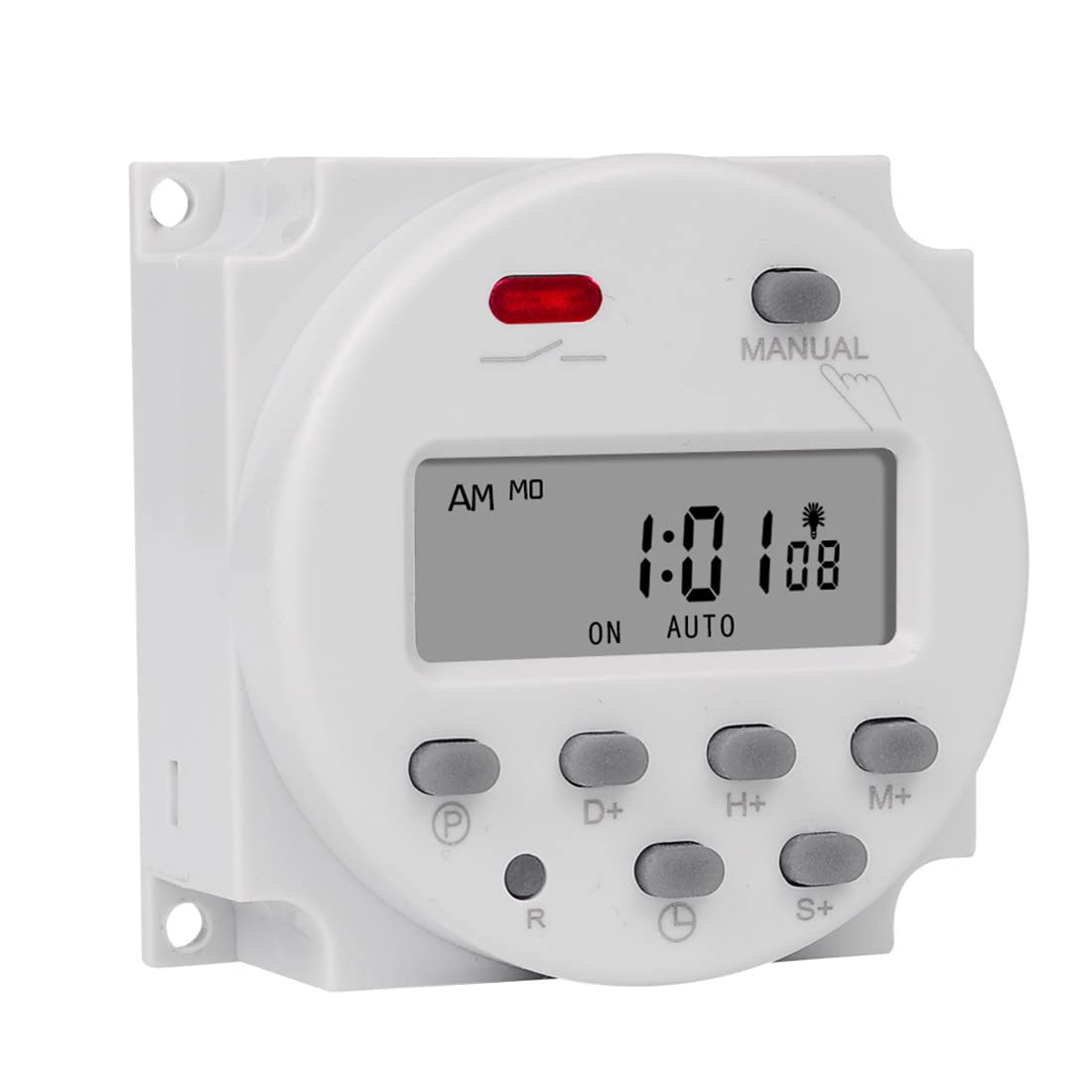CN101S 24VDC Digital LCD Timer Switch - 1 Second Interval, 7-Day Programmable Time Relay with Weekly Schedule | Perfect for Home Automation, HVAC Systems & Industrial Equipment Control