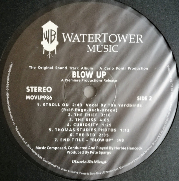 Herbie Hancock Blow Up Original Soundtrack Album LP Vinyl Record 180g Reissue Mint Condition - Perfect for Jazz Lovers and Vinyl Collectors