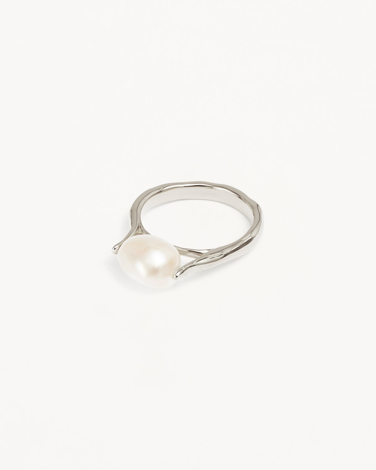 Sterling Silver Harmony Pearl Ring for Women - Elegant Pearl Jewelry Gift for Her - Perfect for Weddings, Anniversaries & Special Occasions