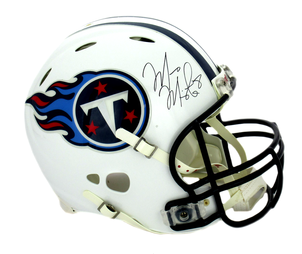Marcus Mariota Autographed Tennessee Titans Riddell Revolution NFL Helmet - Authentic Signed Football Collectible for Fans, Display, and Memorabilia Collections