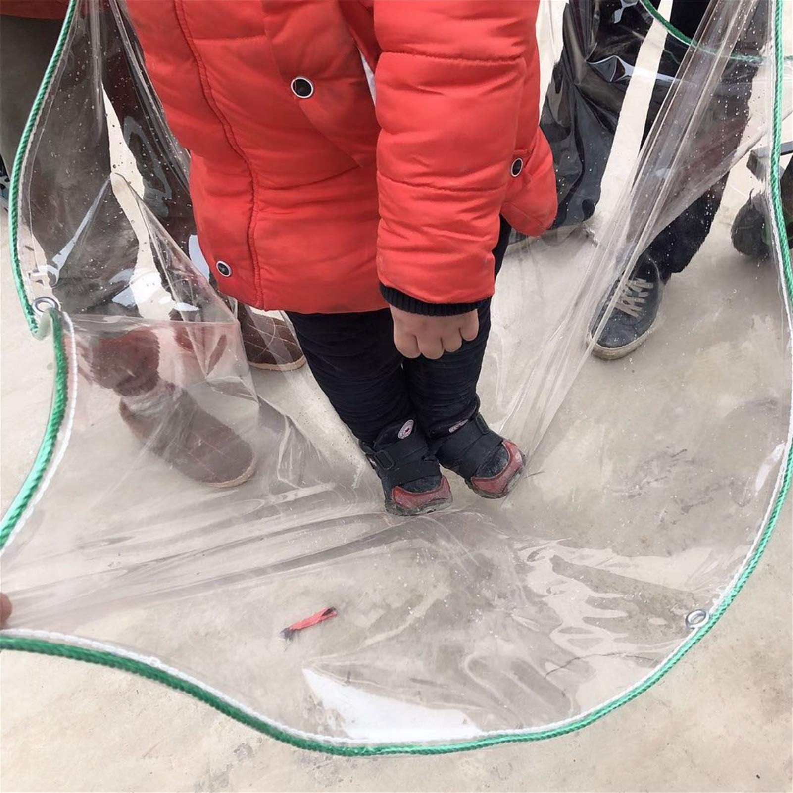 Heavy Duty Clear PVC Waterproof Tarpaulin Cover - Thickened Dustproof, Anti-Aging Plastic Tarp for Garden Furniture, Cars, Outdoor Storage | Perfect for Patio Protection, Vehicle Covers & Seasonal Storage