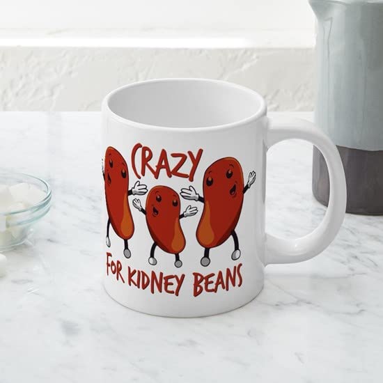 Crazy For Kidney Beans 20oz Ceramic Coffee Mug - Large Oversized Tea Cup for Coffee Lovers, Perfect for Home, Office & Gifts