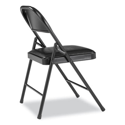 NPS 950 Series Heavy Duty Vinyl Padded Steel Folding Chair - 250 lb Weight Capacity, Set of 4 - Perfect for Events, Parties, and Outdoor Gatherings