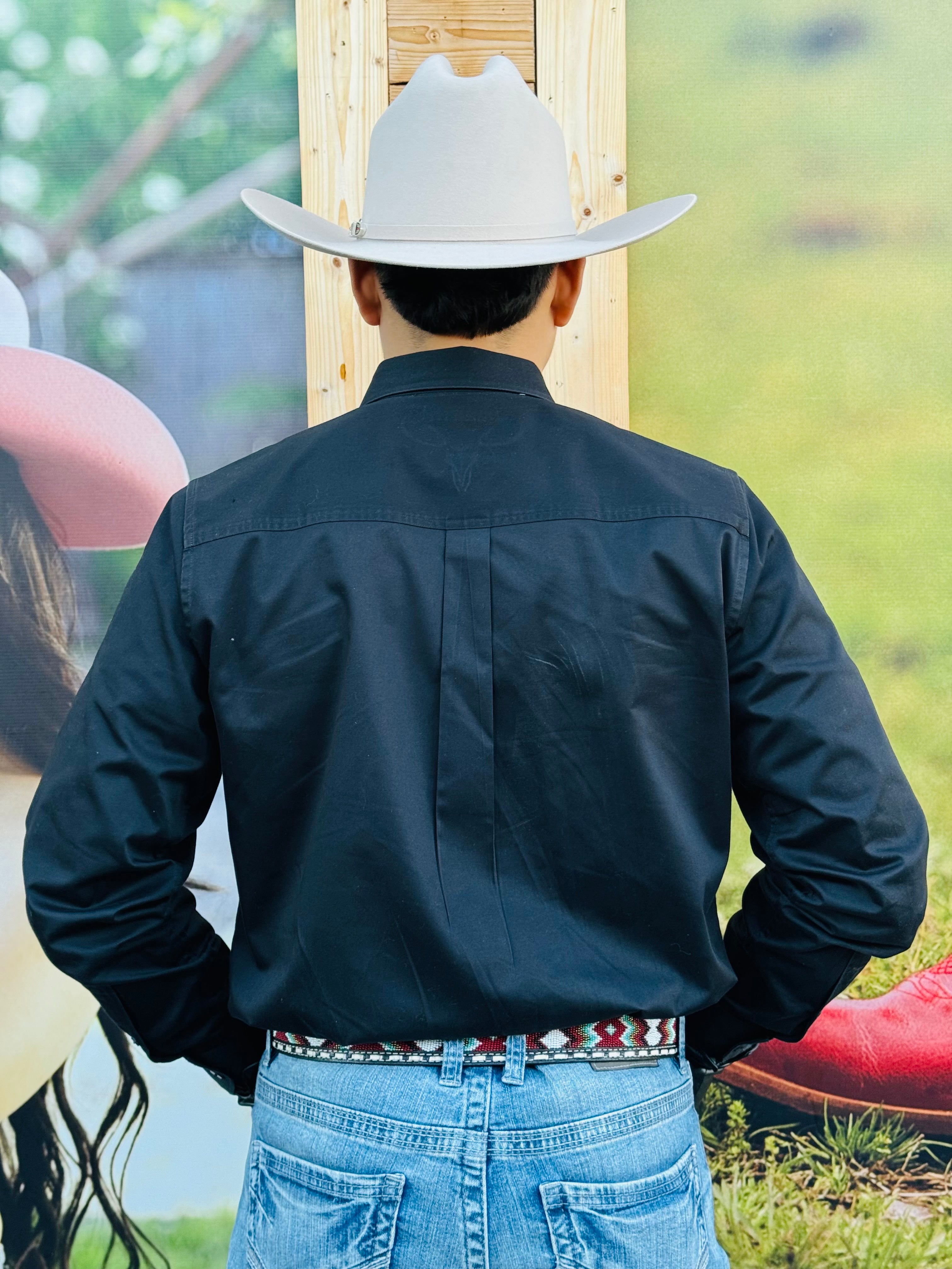 Rock'em 100x Johnson Felt Hat for Men - Classic Western Cowboy Hat for Outdoor Rodeo, Country Music Festivals & Ranch Work