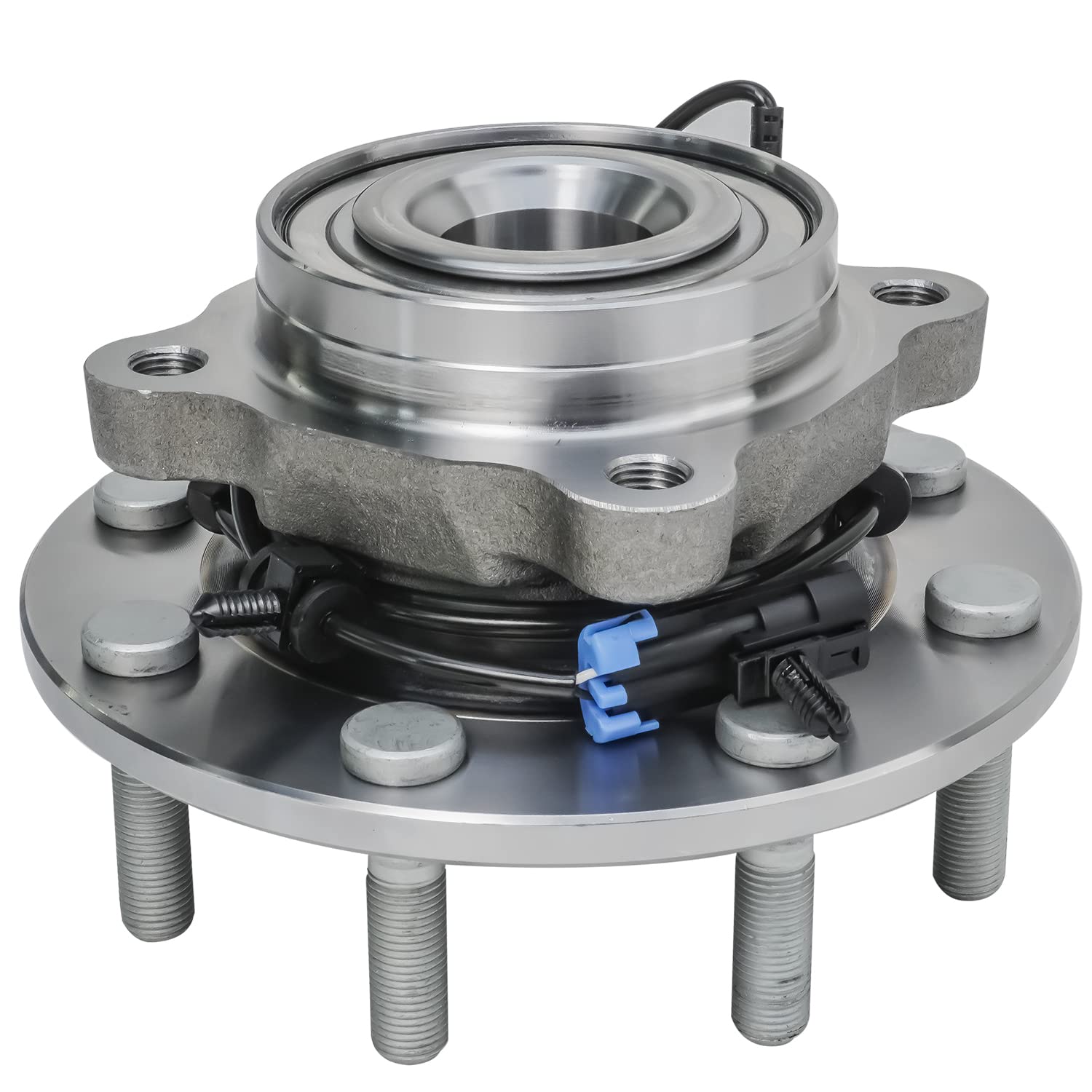 Detroit Axle Front Wheel Bearing Hub Assembly Replacement for 2007-2010 Chevy Silverado & GMC Sierra 3500 HD - Compatible with 2008, 2009 Models - Durable OEM Replacement for Smooth Ride & Off-Road Performance