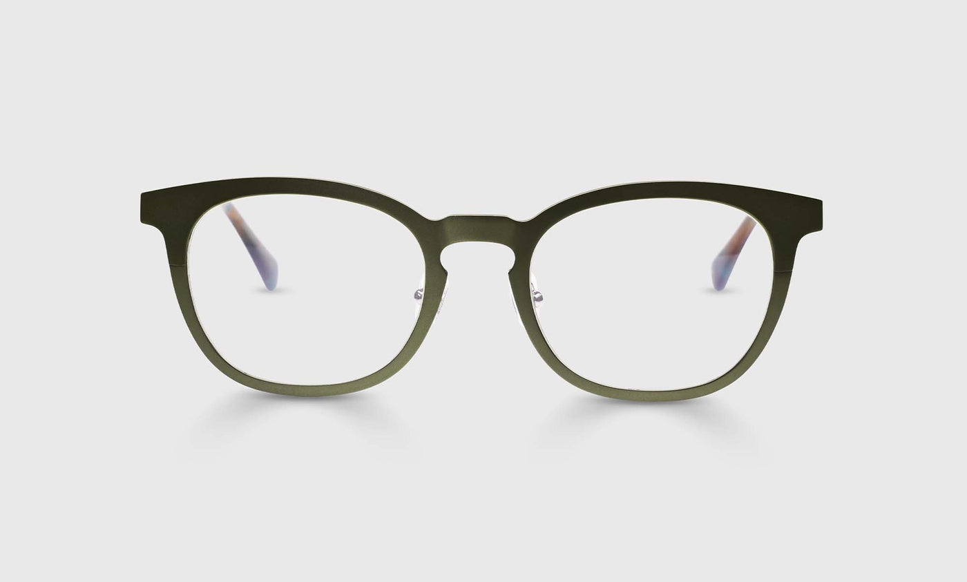Alloy Ally Color 17 Satin Matte Olive Metal Front and Temples - Stylish & Durable Eyeglass Frames for Men & Women | Perfect for Work, Reading & Fashion Accessories