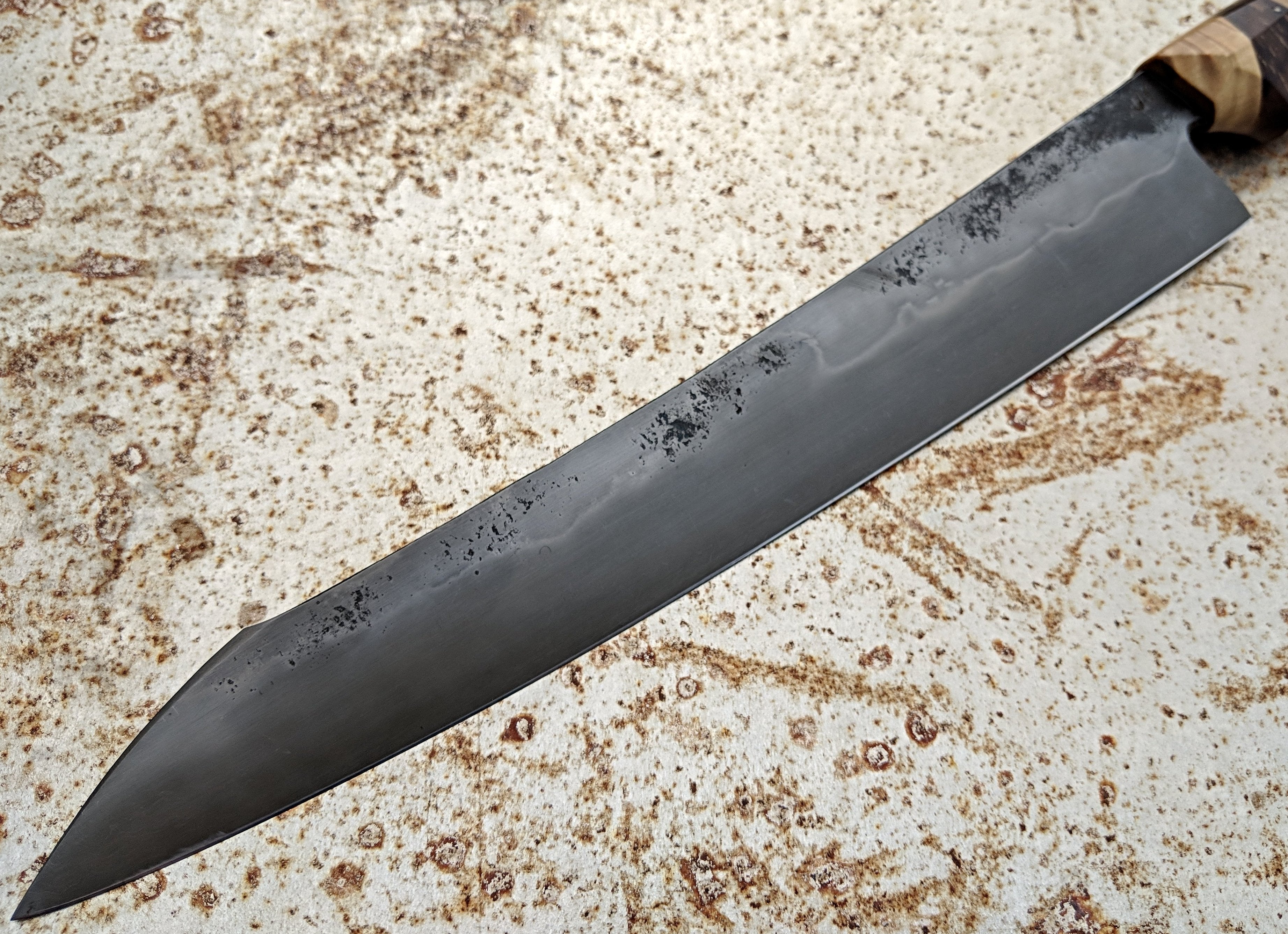 Premium Jelle Hazenberg Honyaki Sujihiki Knife 240mm - Japanese White #2 Steel Chef's Knife for Slicing Meat, Sushi & Precision Cutting - Perfect for Professional Chefs & Home Cooks