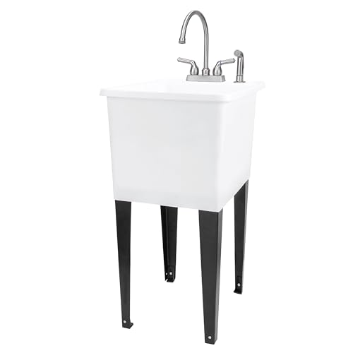 White Tub, Stainless Faucet