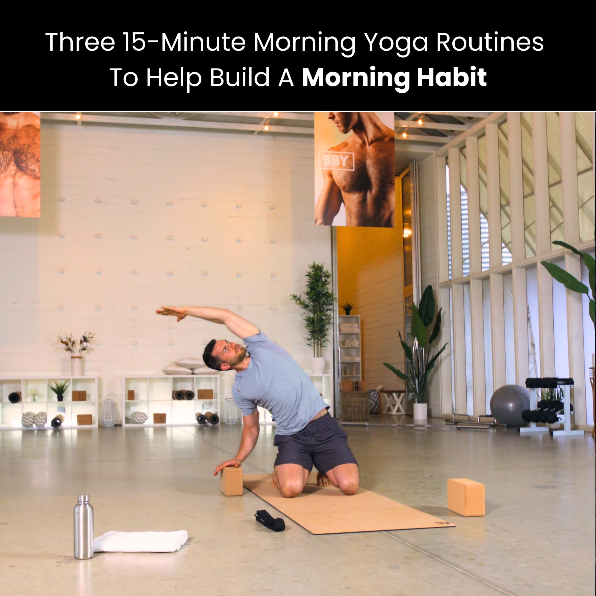 Yoga Charge - AM/PM Yoga Videos for Morning Energy, Power Yoga for Weight Loss, Restorative Yoga & Evening Yoga for Better Sleep | 4 Stackable 15-Minute Workouts to Build Daily Yoga Routine | Perfect for Home, Office & Travel Fitness