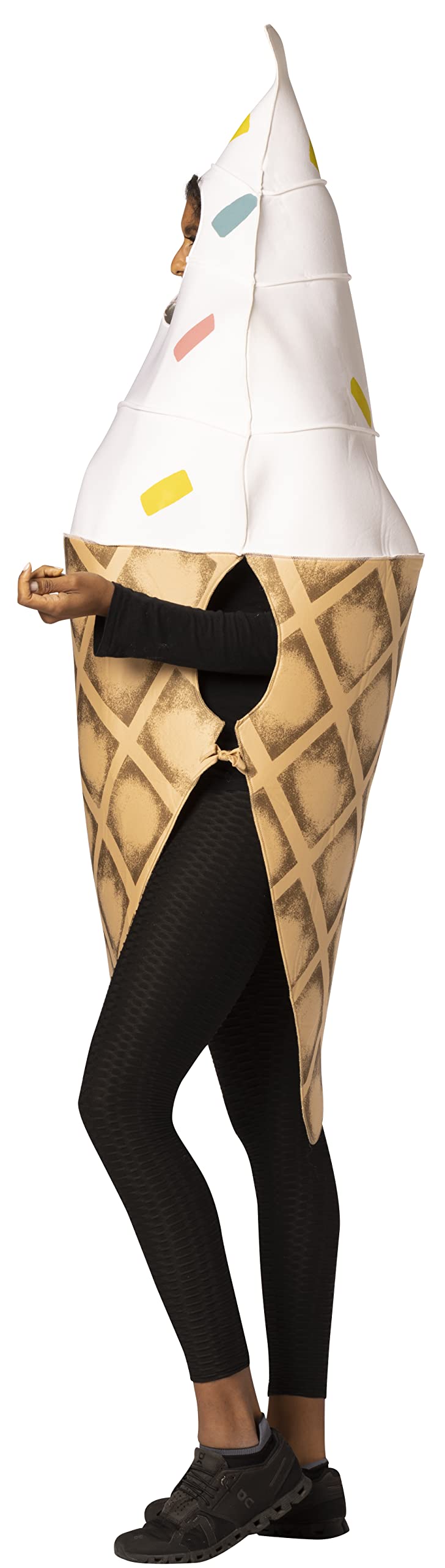 Rasta Imposta Ice Cream Cone Costume - Fun & Colorful Adult Dress Up for Halloween, Cosplay, and Themed Parties