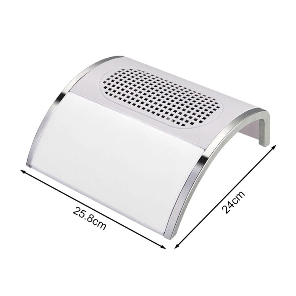 Professional Semi-Circle Nail Dust Collector for Manicures & Pedicures - Perfect for Nail Salons, Home Grooming, and DIY Nail Art