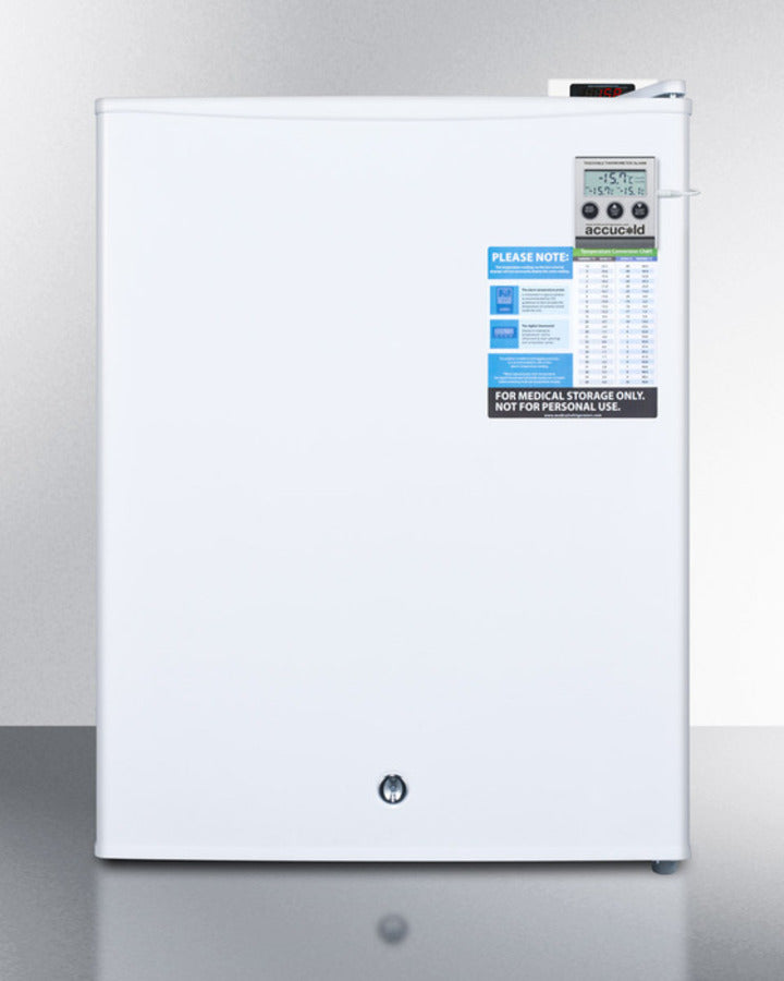 Accucold FS30LVAC Compact All Freezer - 3.0 Cu Ft Upright Freezer for Home, Garage, or Basement - Energy Efficient Deep Freeze for Food Storage, Meal Prep & Bulk Buying
