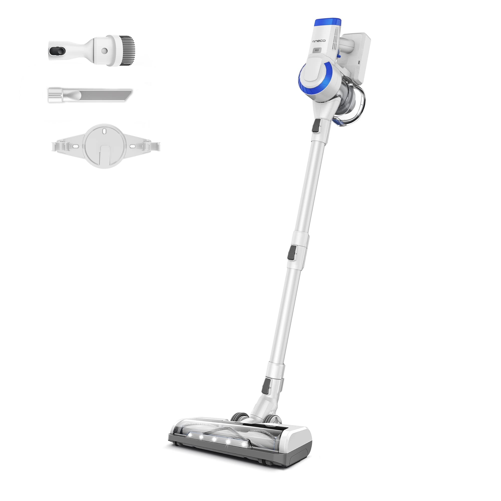 Tineco A10 Essentials Cordless Stick Vacuum Cleaner - Lightweight, Quiet & Powerful Suction | Converts to Handheld Vacuum with Attachments | Wall-Mounted Dock Included | Perfect for Hardwood Floors, Carpets & Pet Hair Cleaning