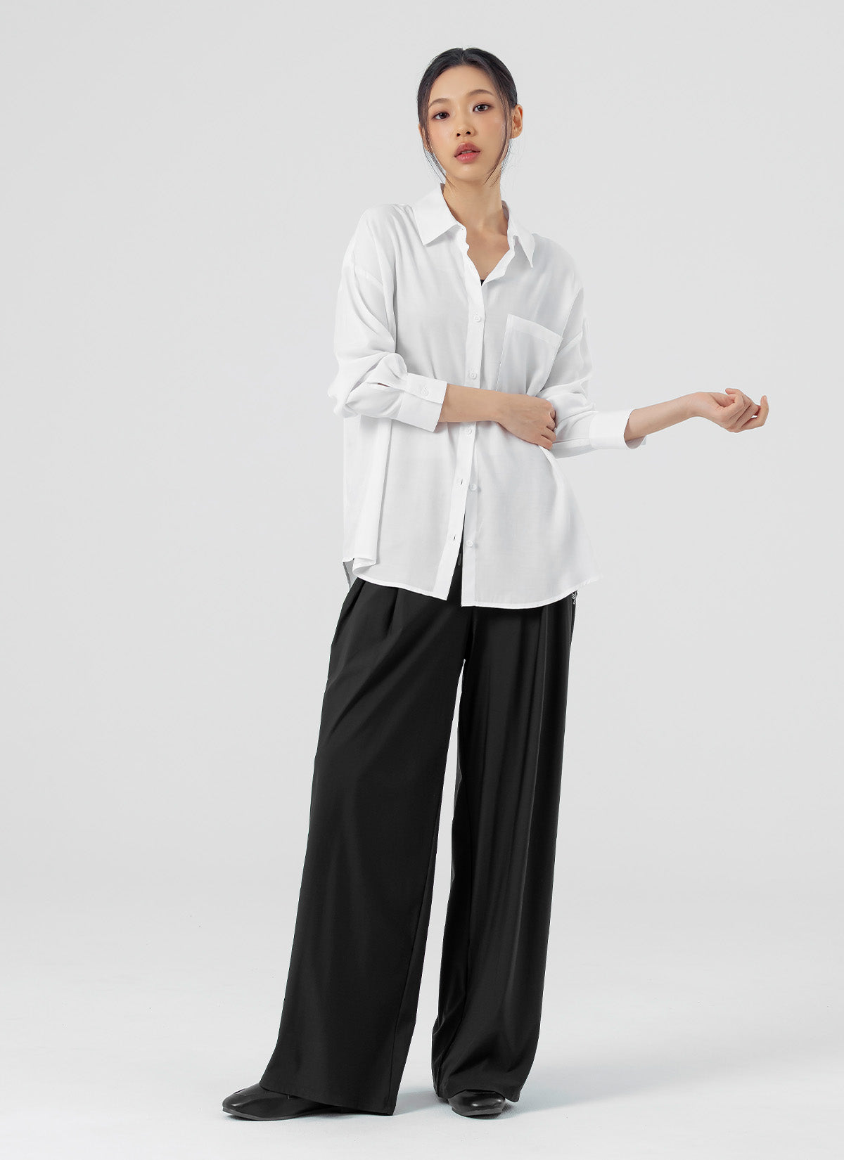 Stylish Drape Loose Fit Shirts for Women - Comfortable Casual & Office Wear - Perfect for Everyday Outfits, Work, and Weekend Outings