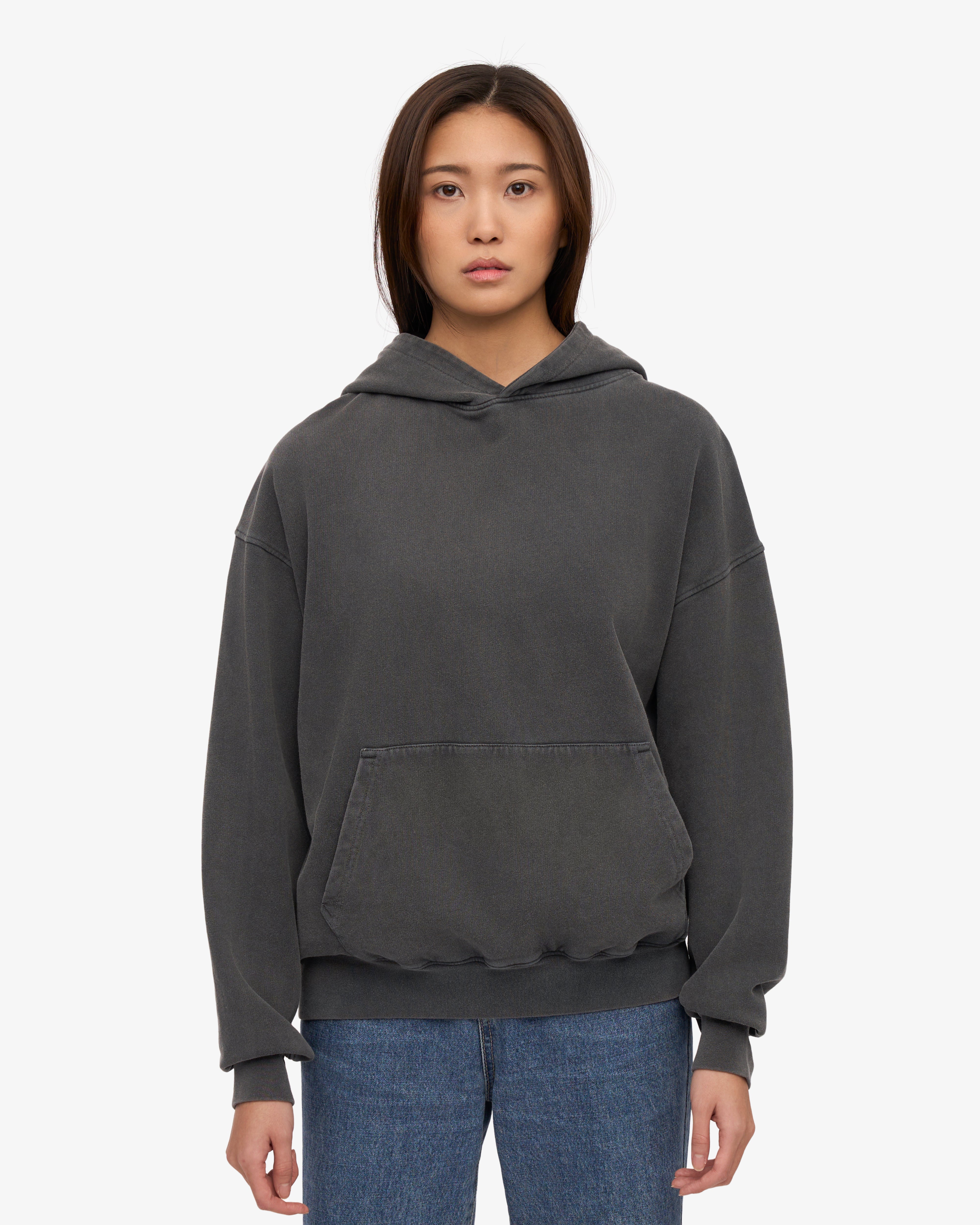 Organic Oversized Hoodie - Faded Black | Cozy & Stylish Unisex Pullover for Men & Women | Perfect for Casual Wear, Loungewear & Street Fashion