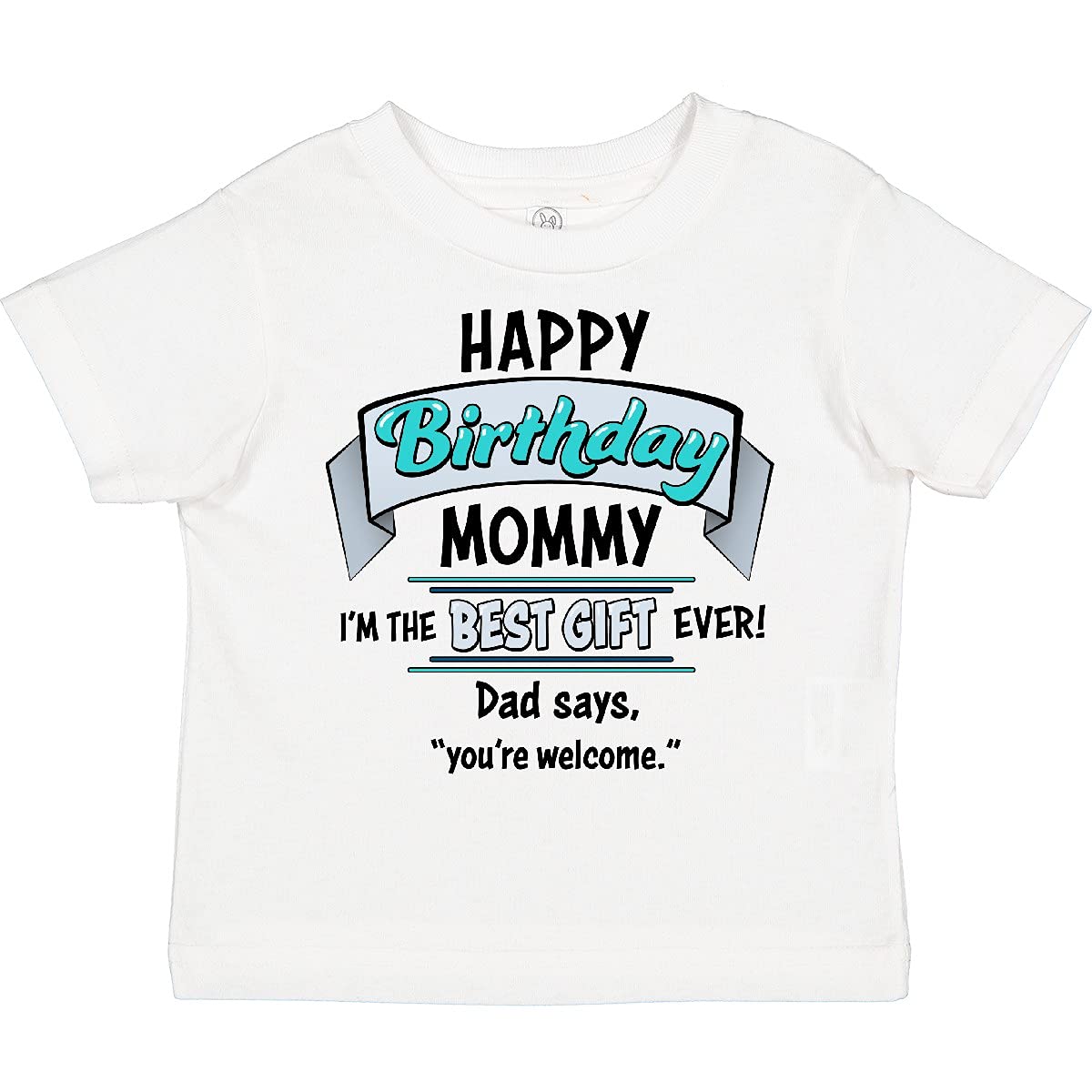 Inktastic Happy Birthday Mommy I'm The One in Blue Toddler T-Shirt - Cute Kids Birthday Outfit for Parties & Family Photos