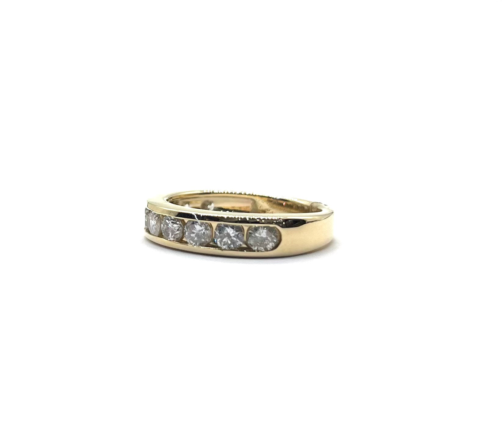 14K 2CTW Channel Set Natural Diamond Wedding Band Ring for Women - Perfect for Engagement, Anniversary & Bridal Jewelry Gifts