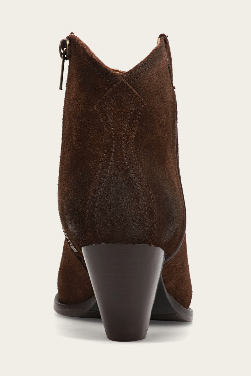 Vintage June Western Shootie Boots - Authentic Pre-Owned Cowgirl Ankle Boots for Women | Perfect for Country Rodeo, Line Dancing & Western Fashion