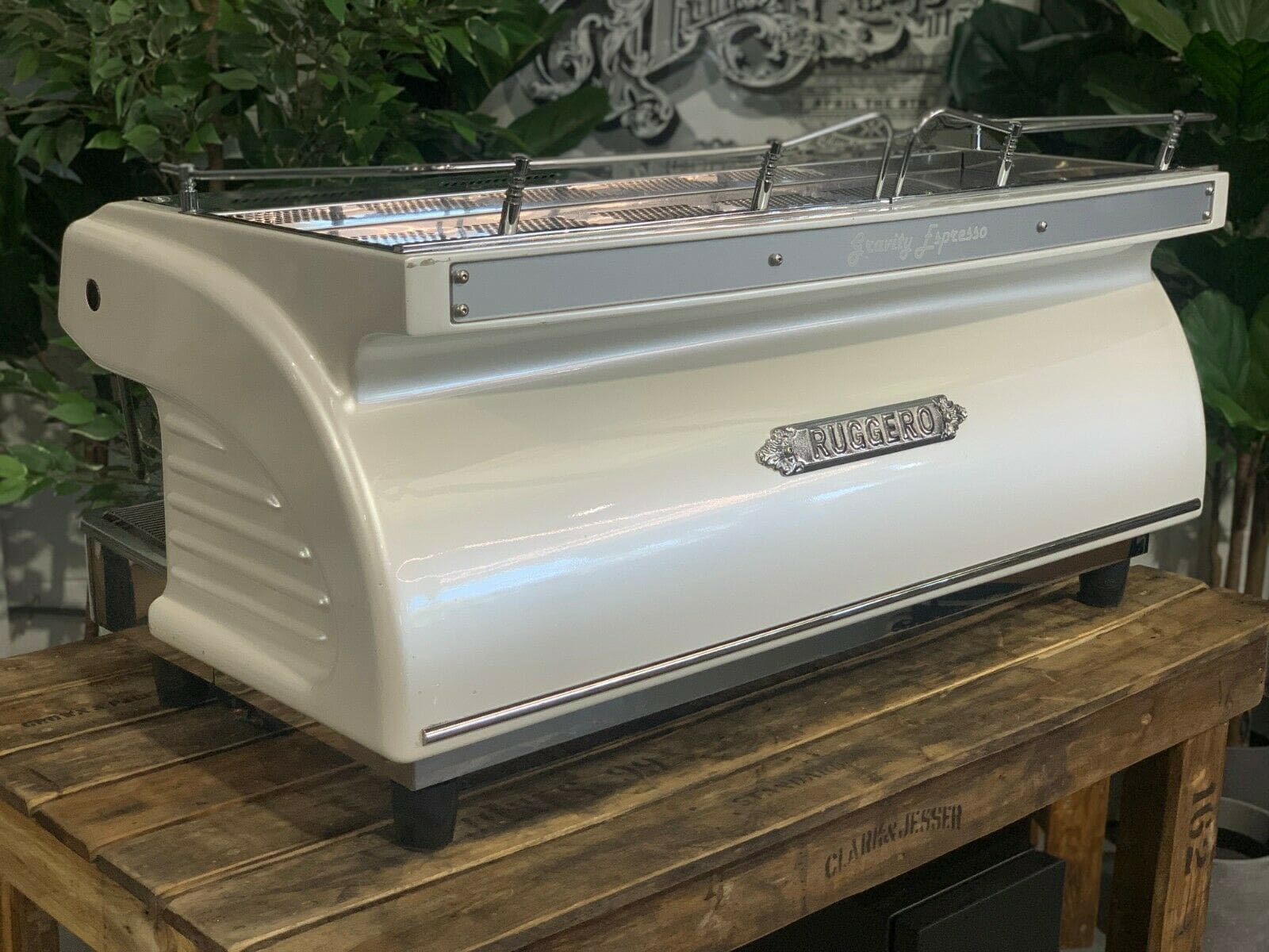 Expobar Ruggero 3 Group Commercial Espresso Machine in Pearl White - Perfect for Coffee Shops, Restaurants & Offices