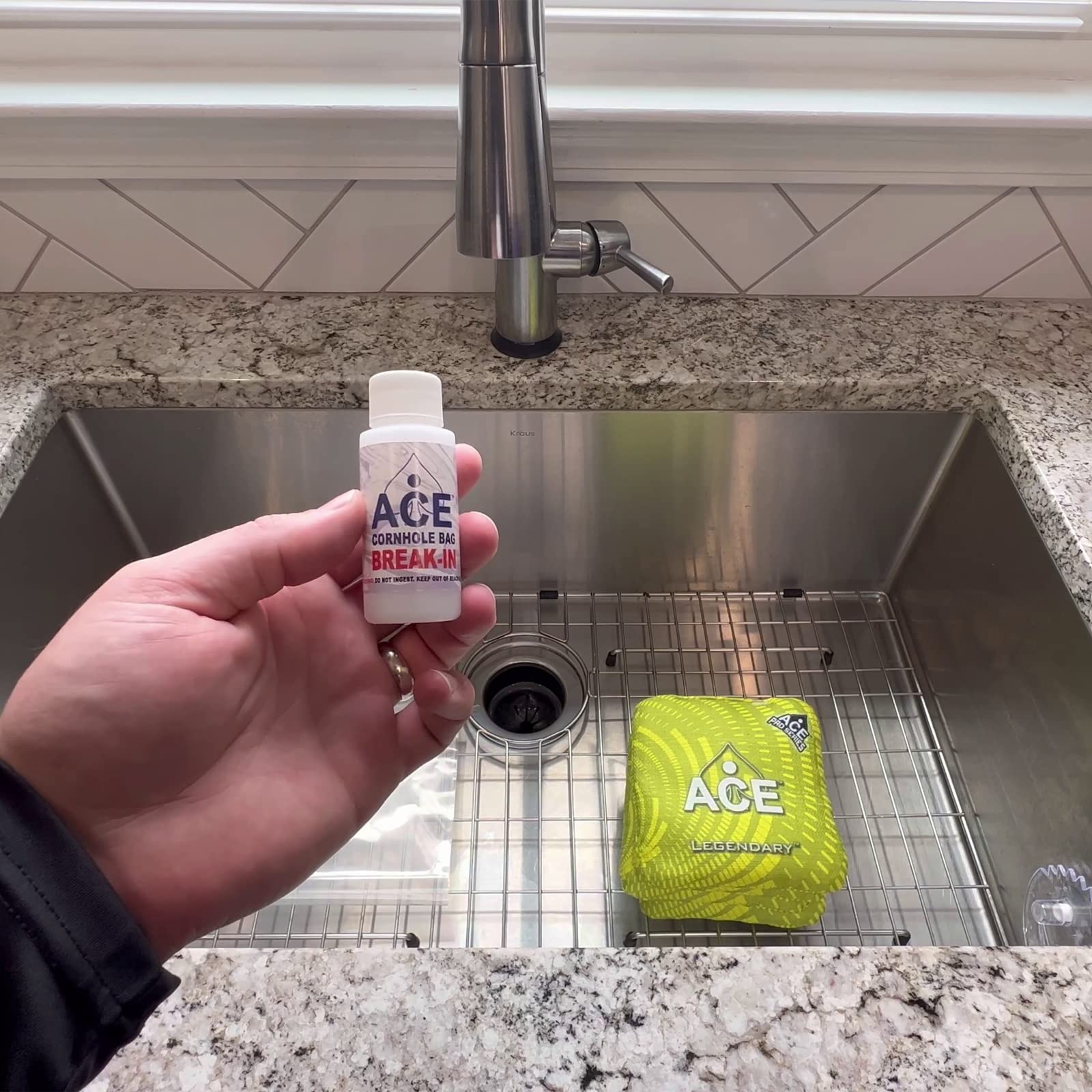 ACE Cornhole Bag Conditioner - Fast Break-In for New Bags | Improve Game Performance | Perfect for Backyard Parties, Tailgating & Outdoor Cornhole Tournaments