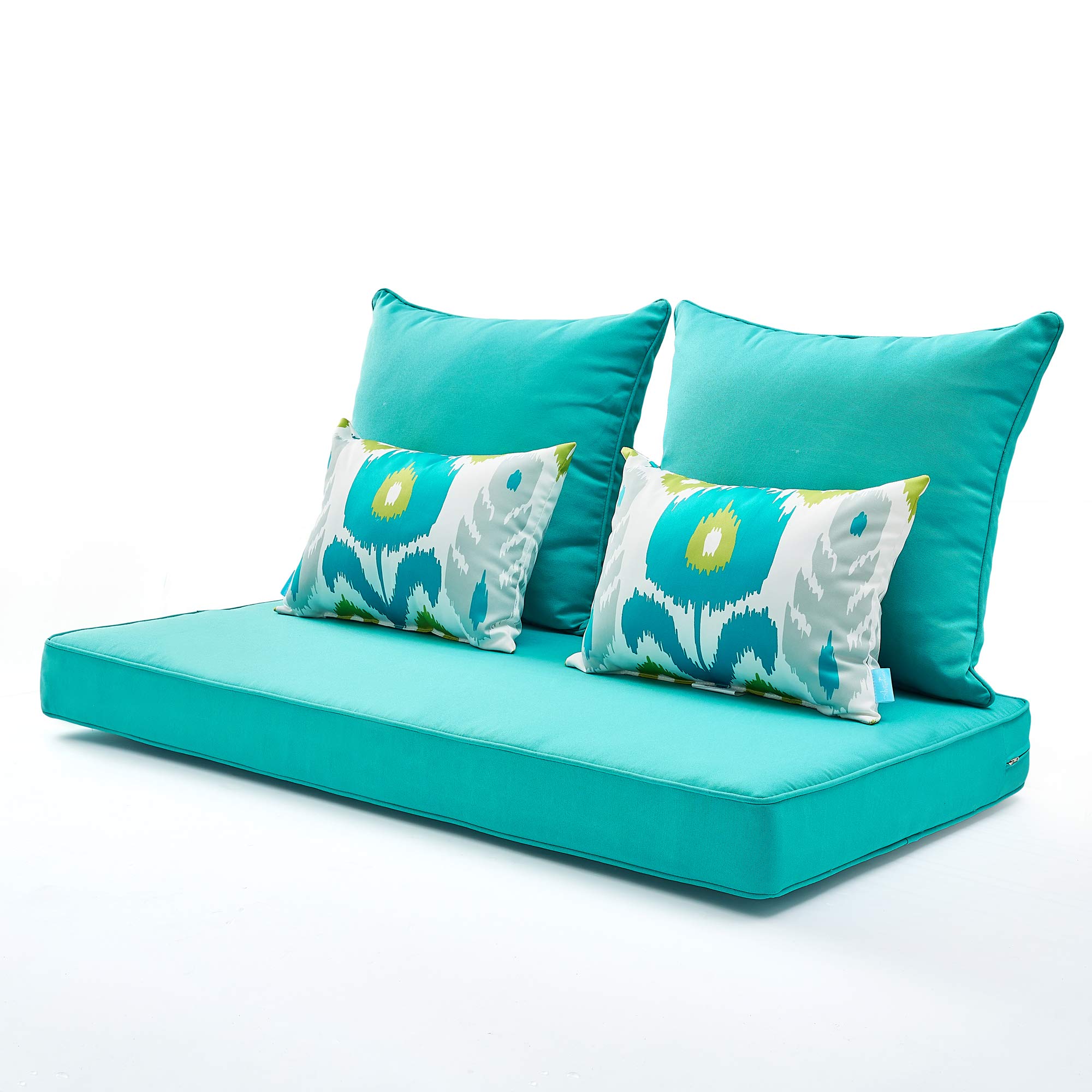 **ARTPLAN All-Weather Deep Seating Loveseat Cushions Set of 5 - Waterproof Outdoor Patio Furniture Cushions for Sofa, Chair & Sectional - Perfect for Backyard, Deck & Poolside Relaxation**