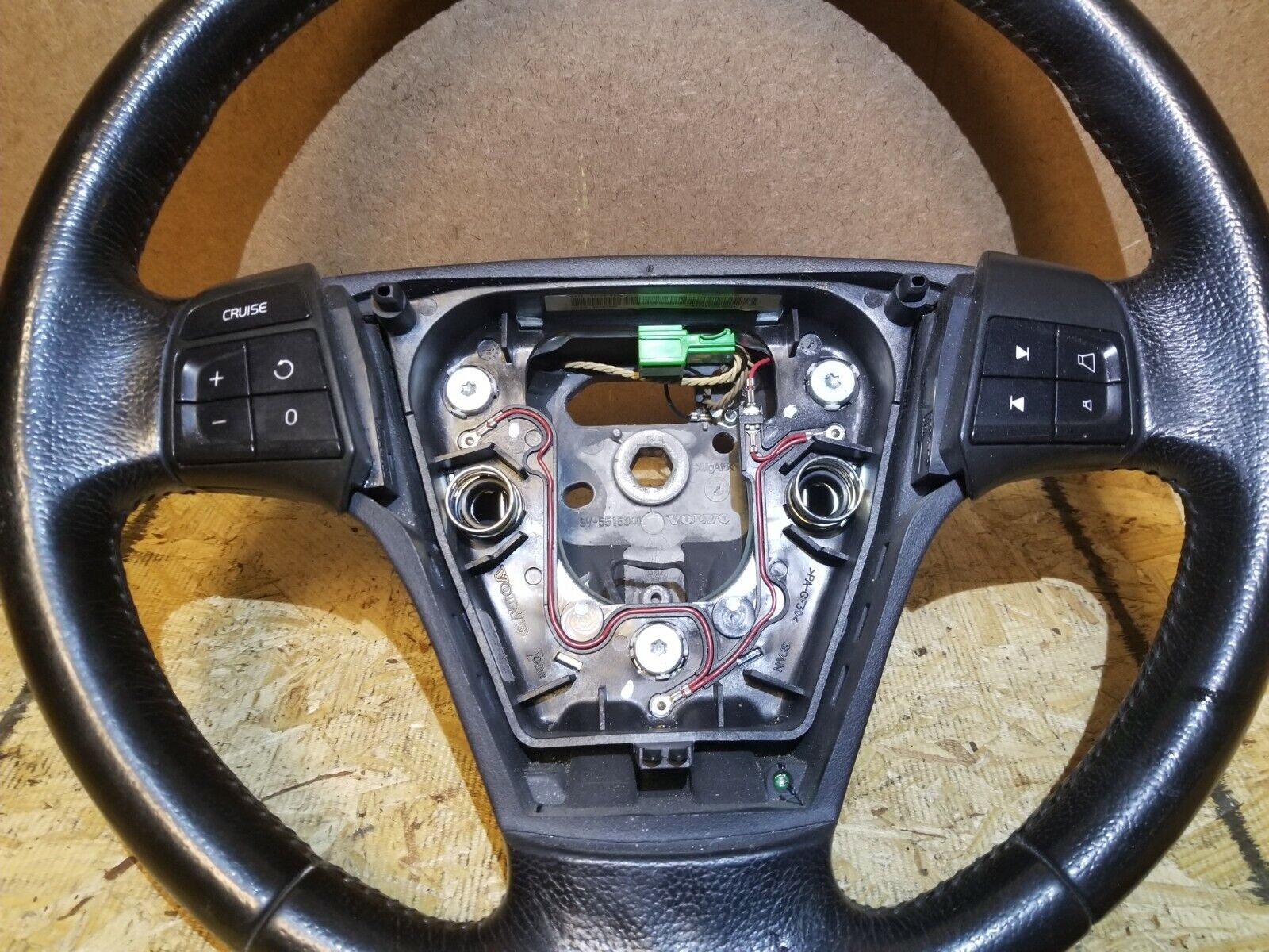 Original Volvo S40 Steering Wheel Black Leather OEM Replacement for 2005 2006 2007 2008 2009 Models - Perfect for Driving Comfort & Interior Upgrade