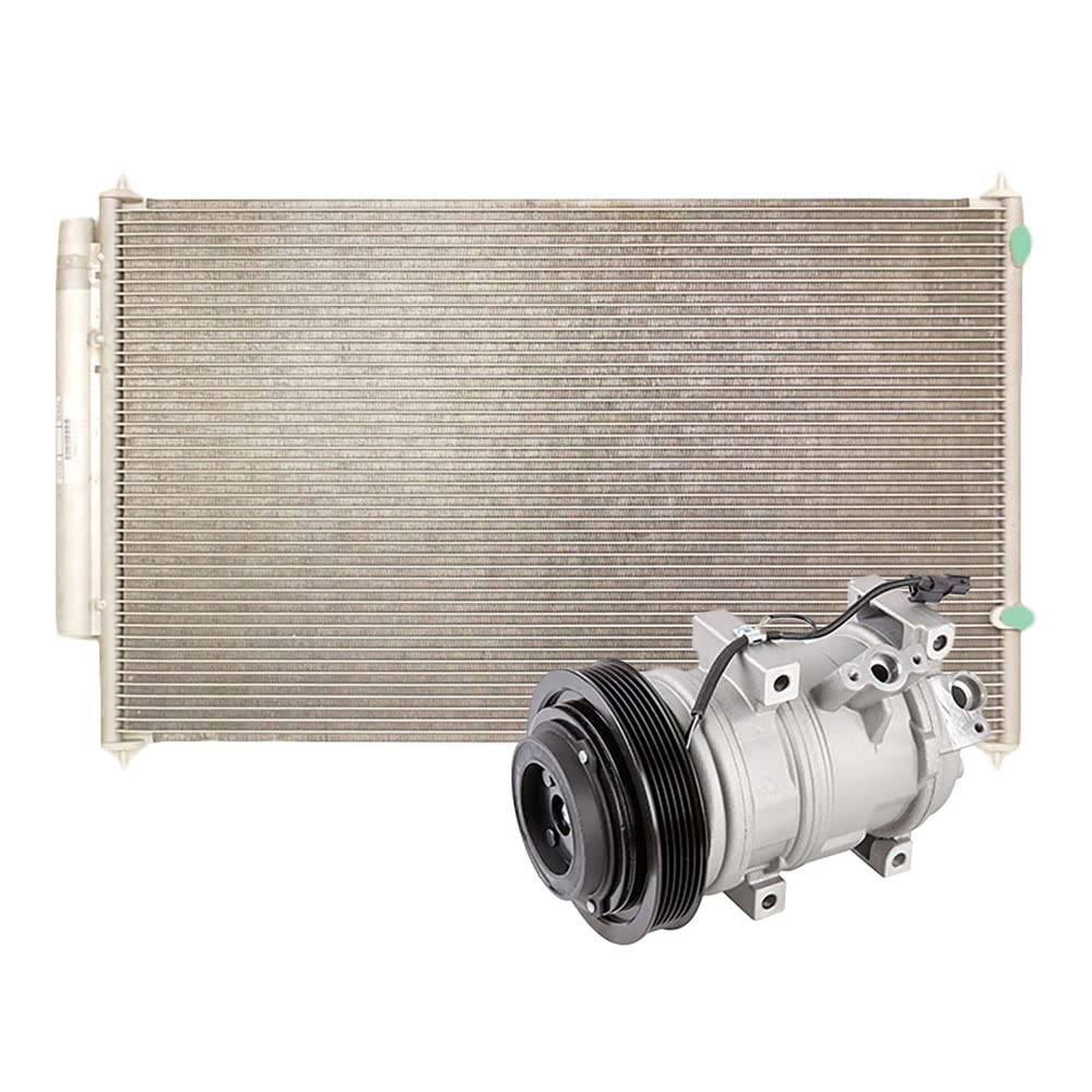 New AC Compressor with A/C Condenser & Drier for Acura ZDX 2010-2013 Models | BuyAutoParts 60-86966R3 | Perfect for Summer Cooling & HVAC System Repair