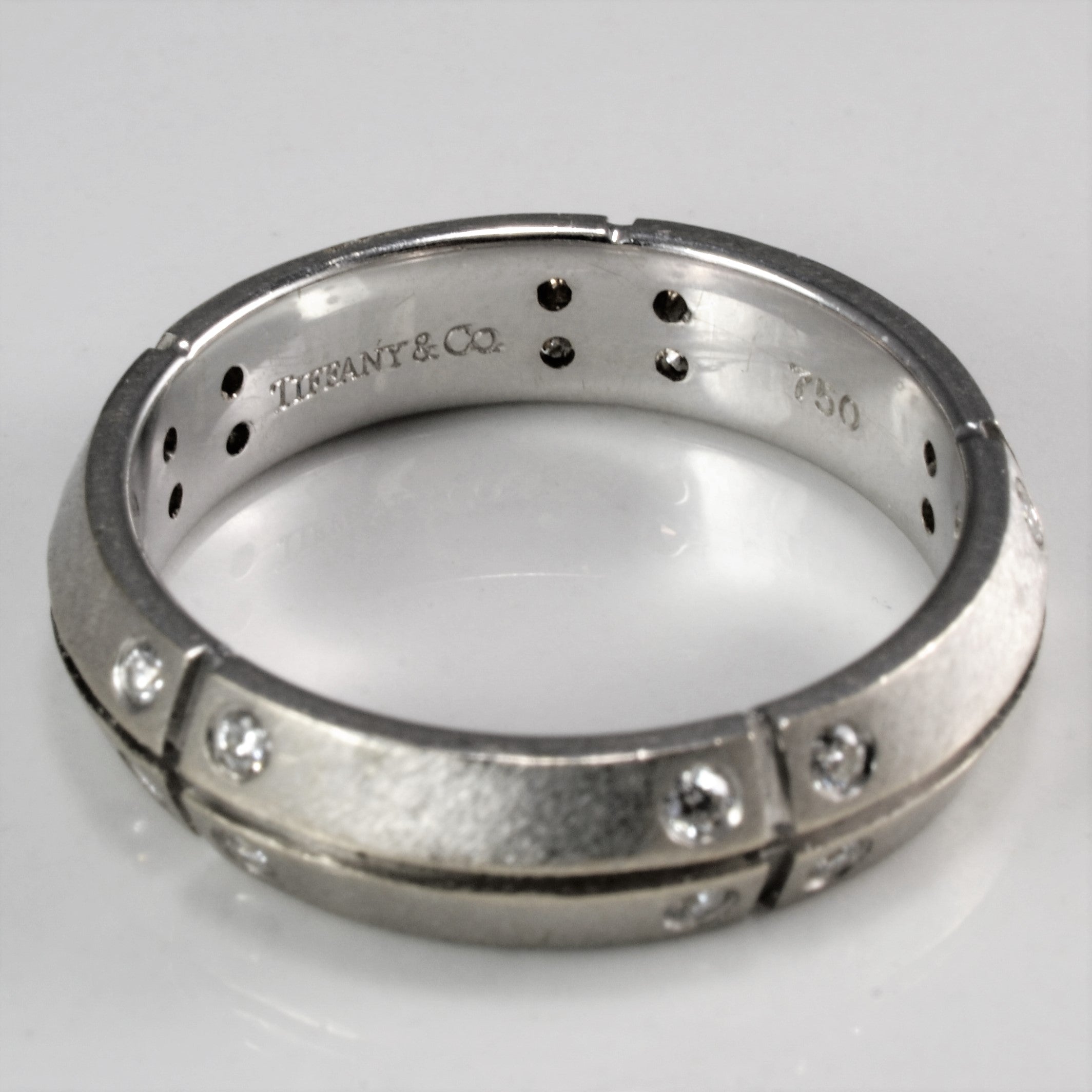 Tiffany & Co. Diamond Streamerica Wedding Band - 0.20ctw Size 7.5 | Elegant Engagement & Anniversary Ring for Women | Perfect Gift for Brides, Wives & Special Occasions