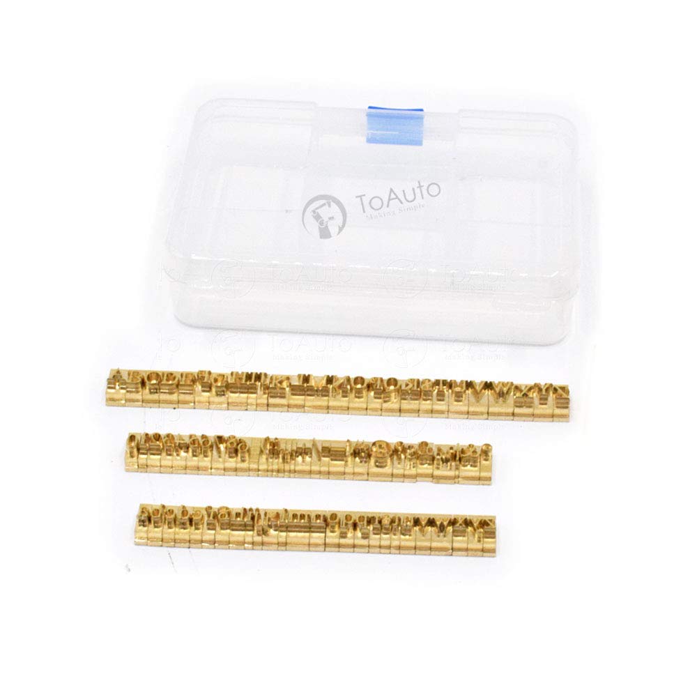 Premium Brass Stamping Die Mold Set - Customizable Letters, Numbers & Symbols for DIY Hot Foil Stamping | Microsoft Elegant Black Style | Perfect for Crafting, Scrapbooking & Leather Embossing