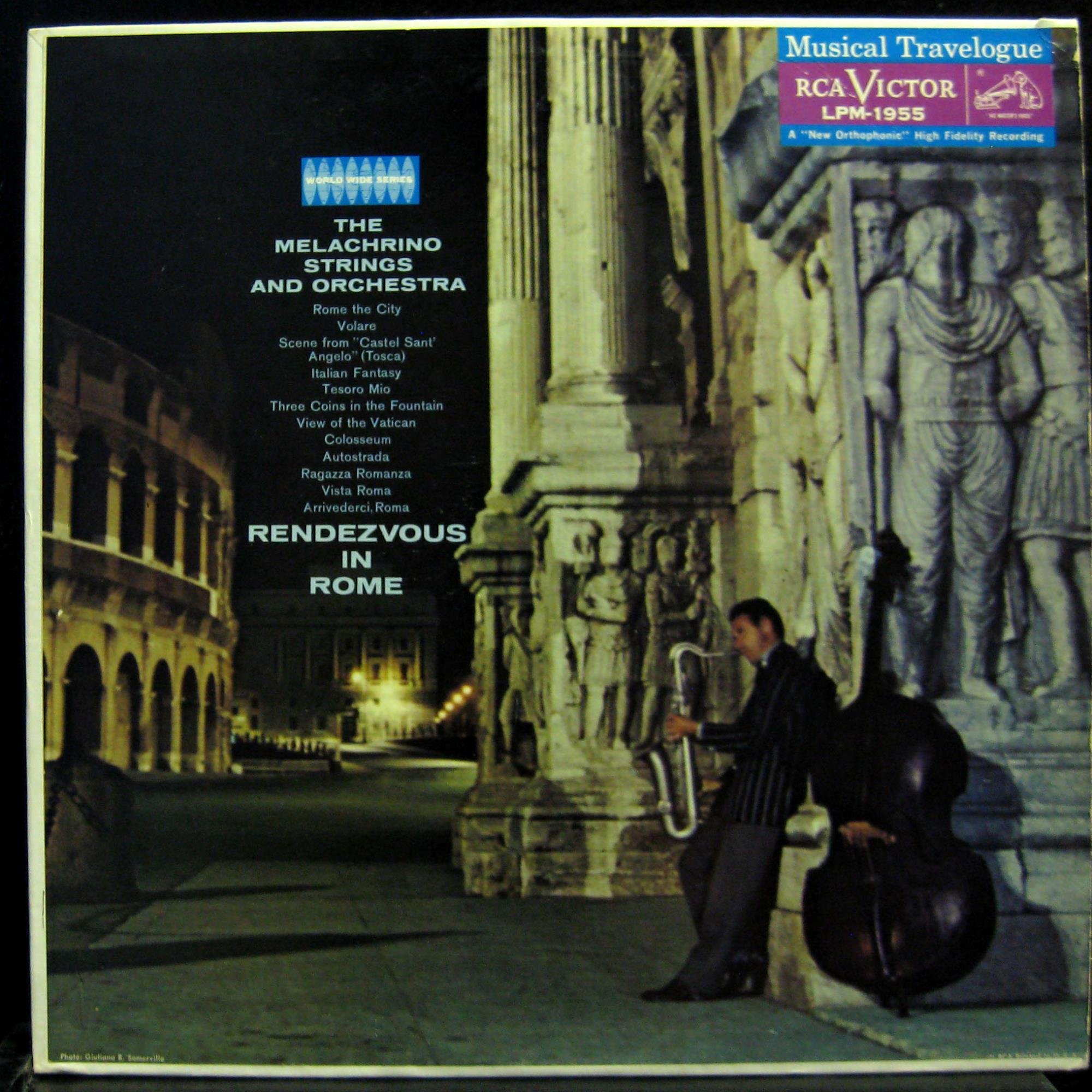 Melachrino Strings Rendezvous in Rome Vinyl Record – Classic Orchestral Music for Relaxation & Dinner Parties