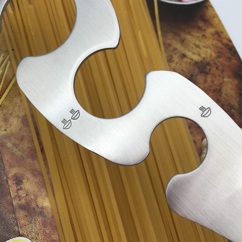 Stainless Steel Spaghetti Measurer with 4 Holes - S-Shaped Pasta Portion Tool for Perfect Spaghetti Serving | Essential Kitchen Gadget for Cooking, Meal Prep & Italian Cuisine Lovers