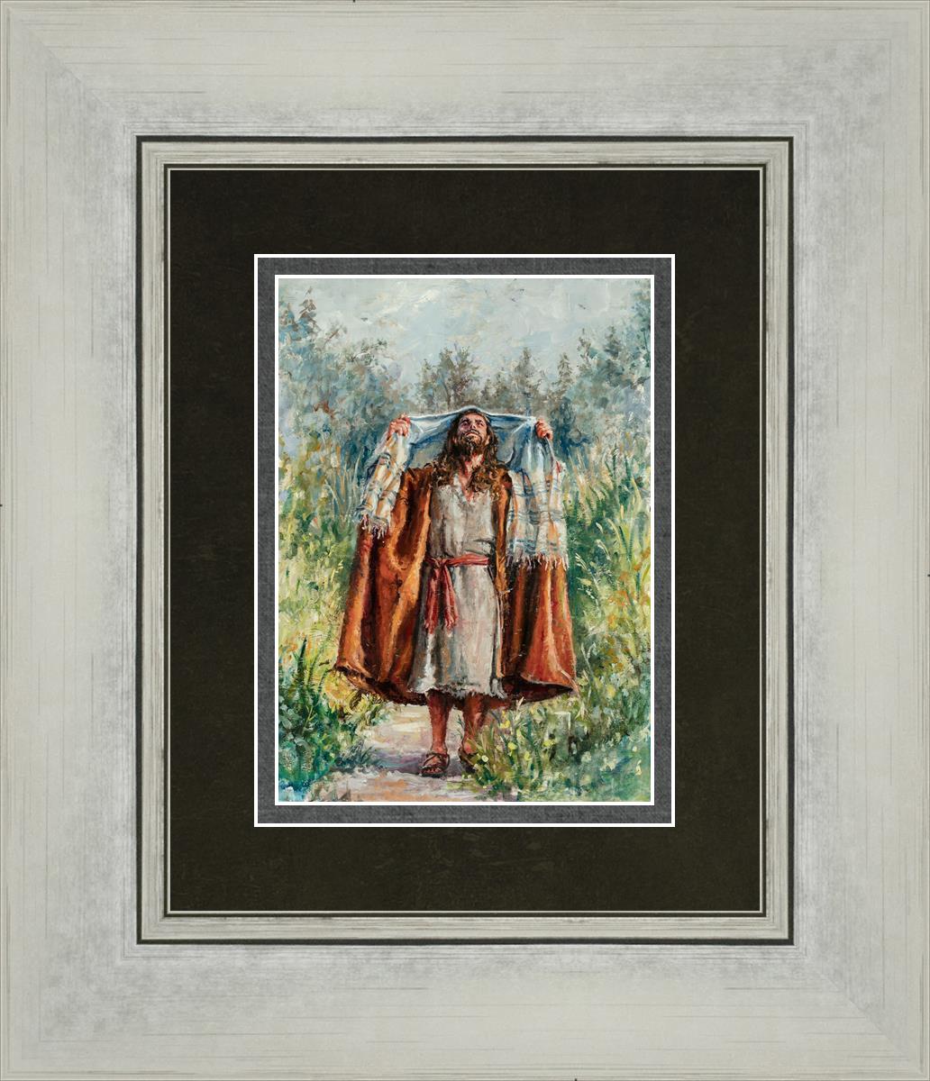 Jesus in the Wilderness - Religious Wall Art for Home & Church Decor - Inspirational Christian Gift for Prayer & Meditation Spaces