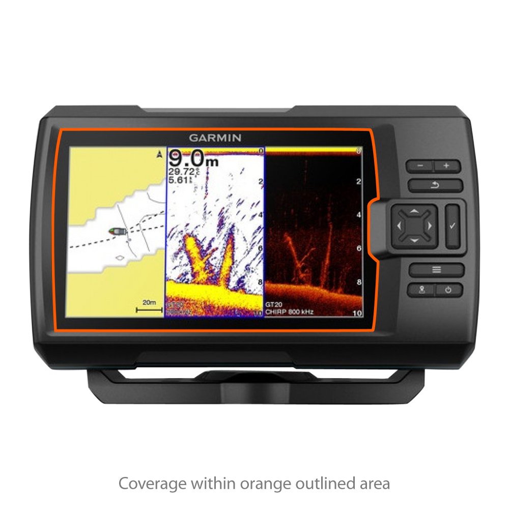 Garmin Striker Plus 7cv Anti-Glare Screen Protector (2-Pack) - Matte Film for Fishing GPS