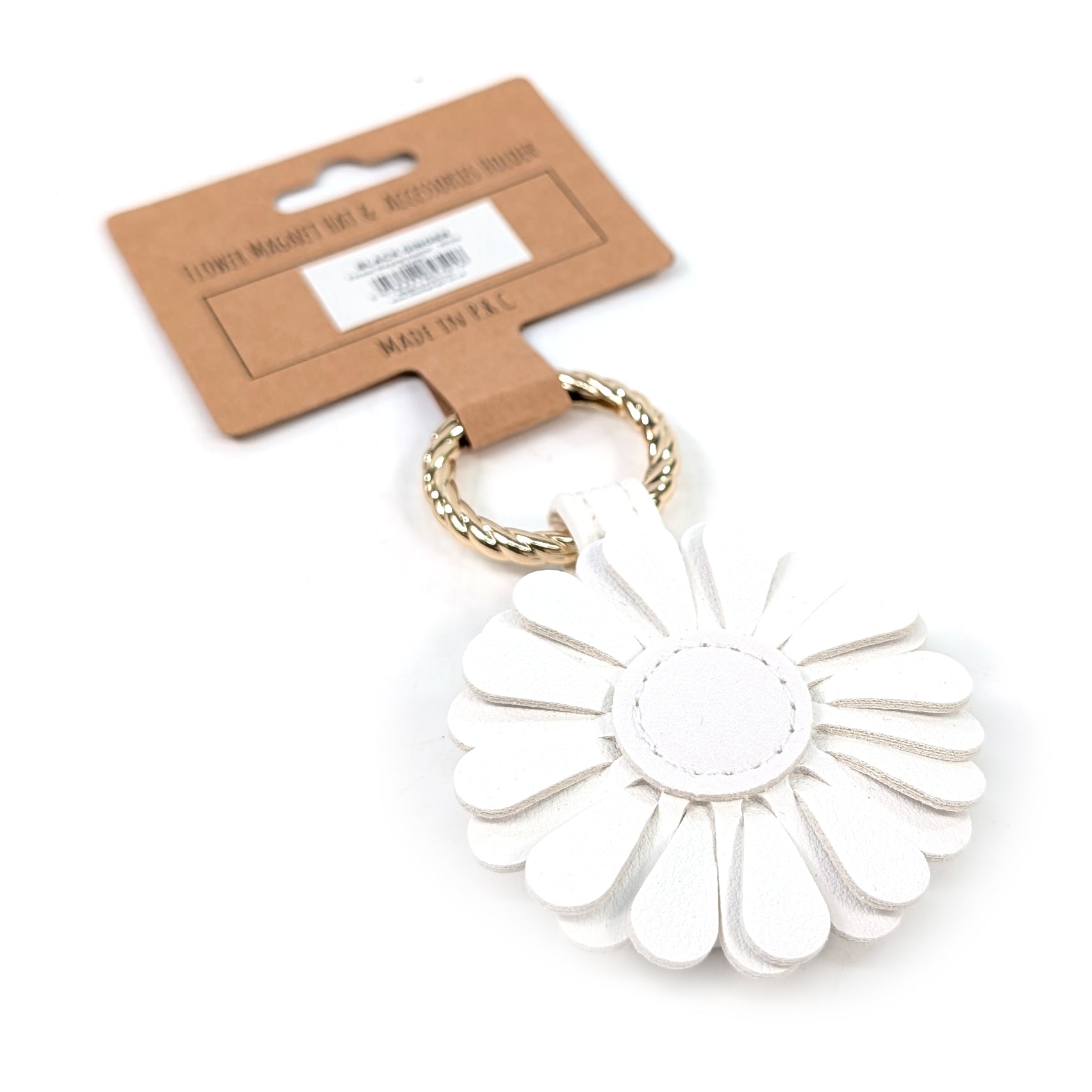 White Flower Magnet Holder for Refrigerator - Perfect for Kitchen, Office & Home Decor