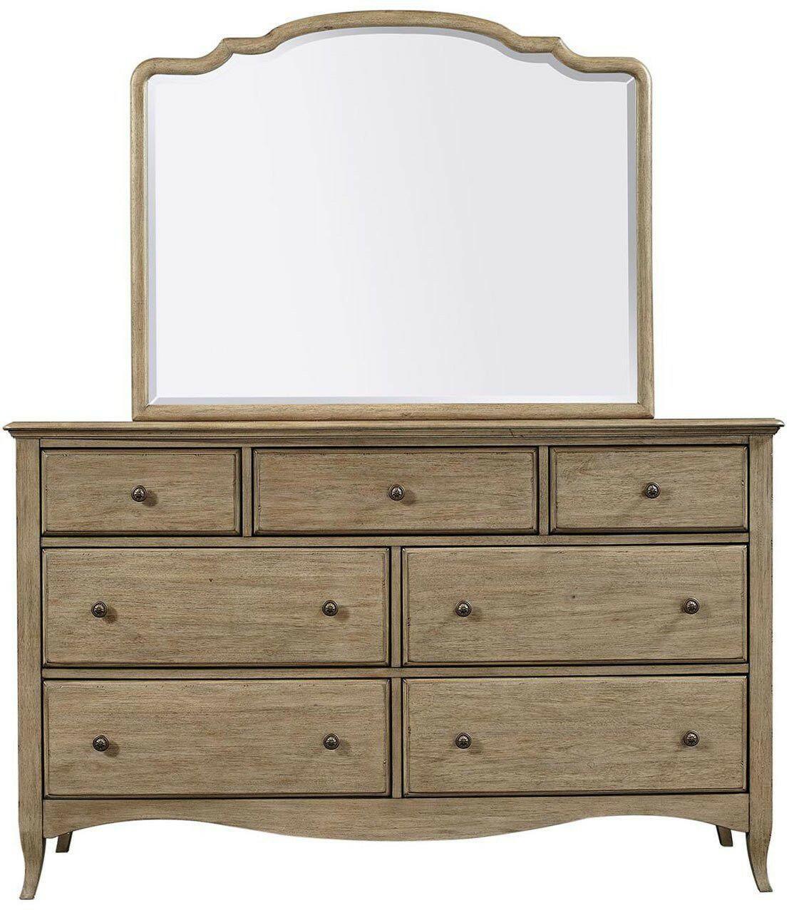 Provence Dresser Mirror I222 453/462 - Vintage French Style Dresser Mirror for Bedroom & Vanity - Perfect for Home Decor, Makeup & Dressing Area