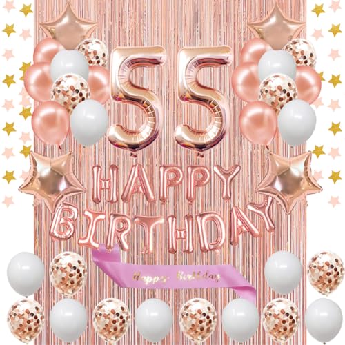 Rose Gold 55th Birthday