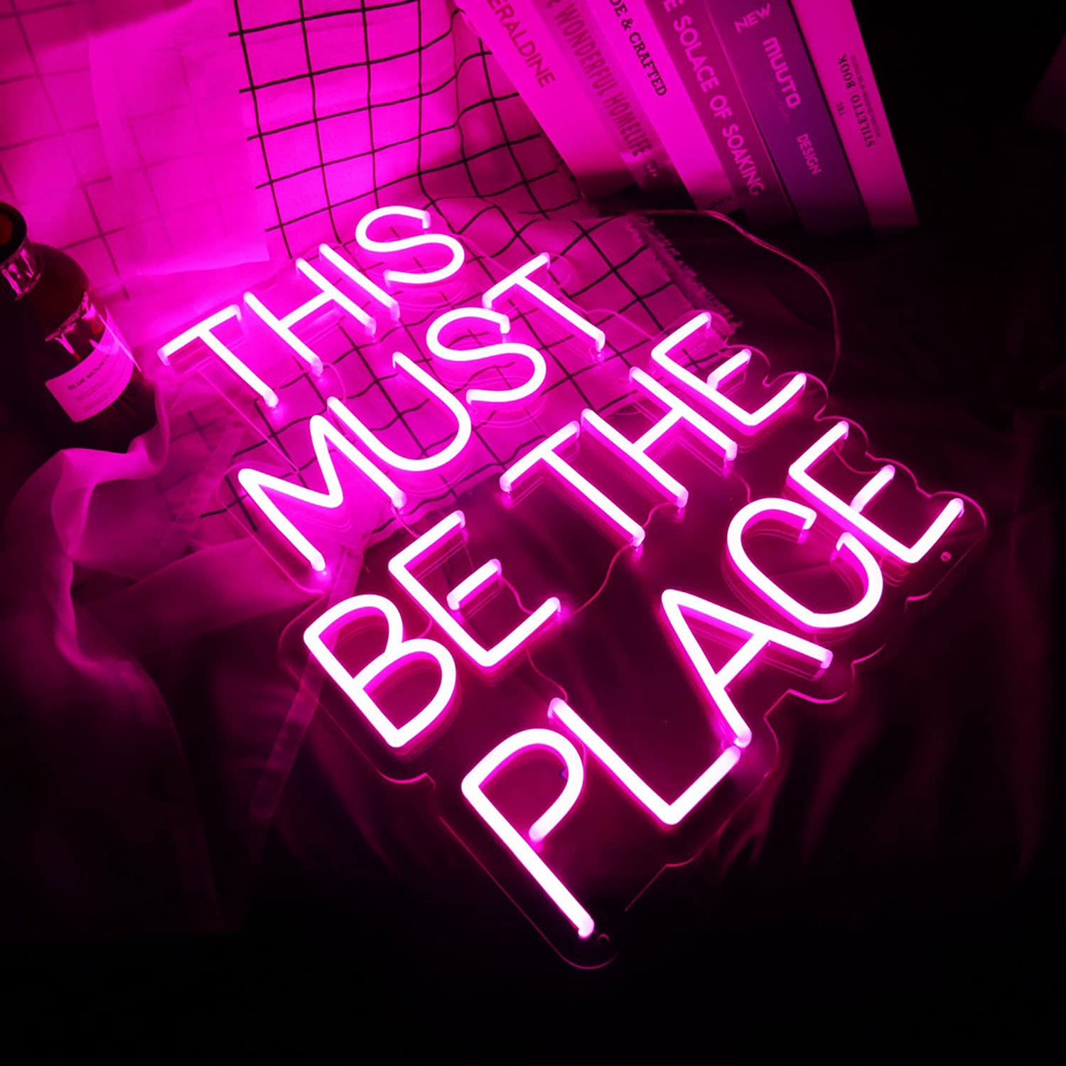 Custom Pink LED Neon Sign - Personalized Wall Decor for Weddings, Anniversaries & Parties | Durable Flex Neon Light for Home, Bar, Cafe & Event Decorations