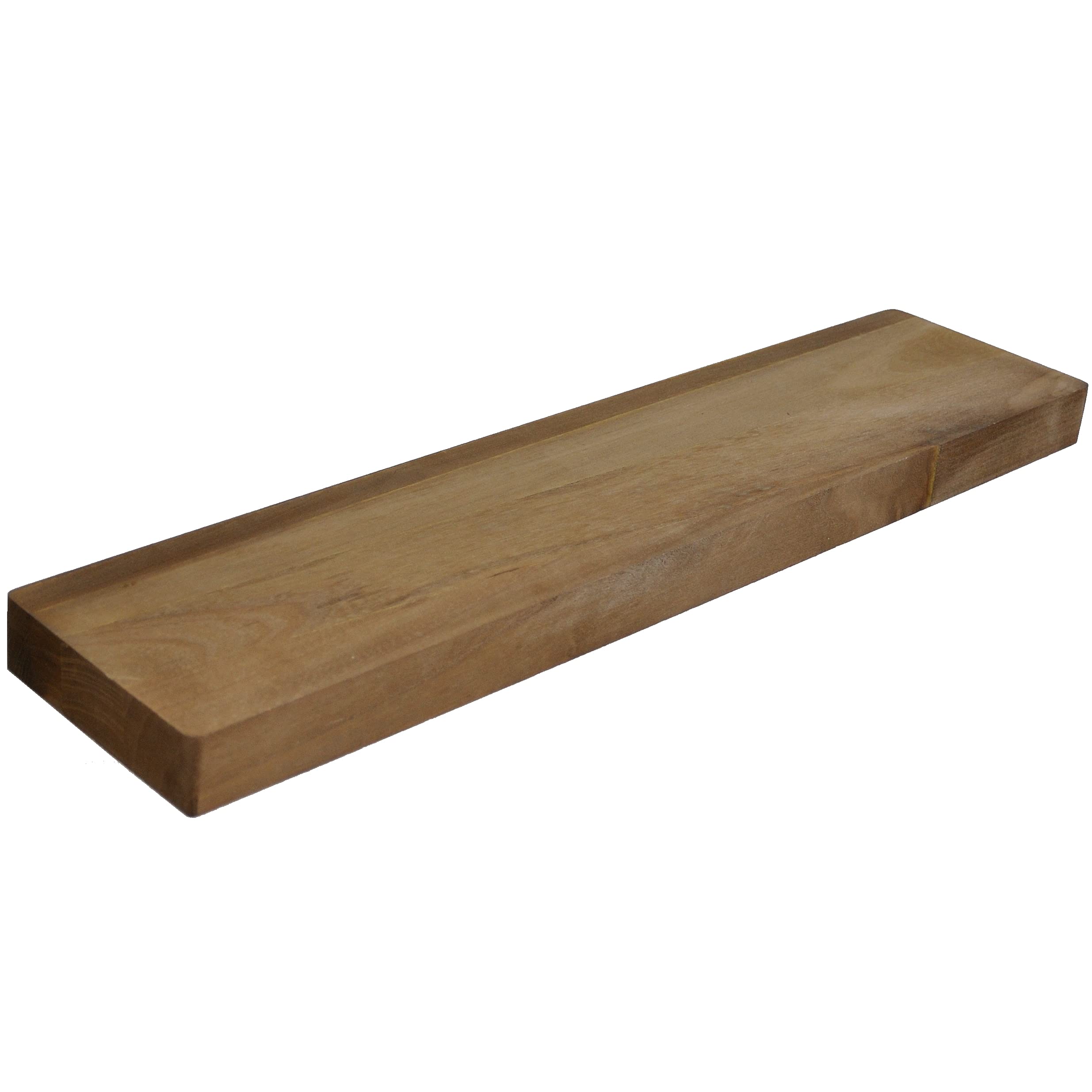 Rustic Floating Shelf - Thick Solid Wood Wall Shelves in Dark Walnut - Farmhouse Decor for Living Room, Kitchen & Bathroom - 20 Inch Single Shelf by TIN ROOF DESIGNS