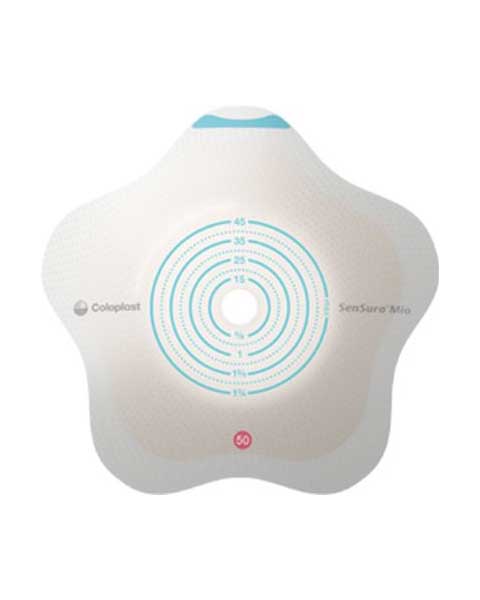 Coloplast Sensura Mio Click Concave Ostomy Skin Barrier - 5 per Box (40-55mm, 60mm) - Leak Protection for Active Lifestyle | Post-Surgery Care, Travel & Daily Use