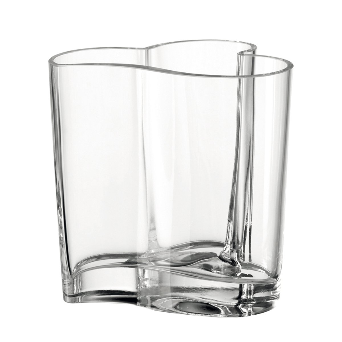 Nuvola Vase - 11.4 Inch (29 cm) Modern Glass Flower Vase for Home Decor, Wedding Centerpieces & Tabletop Arrangements
