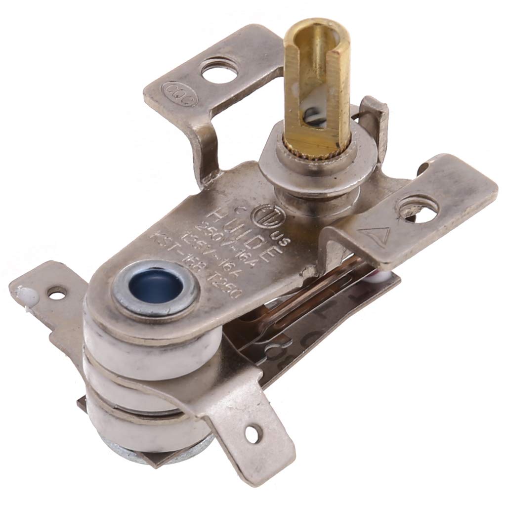 250V 16A Adjustable 90°C Bimetallic Thermostat Switch KDT-200 - Temperature Control for Electric Heaters, Irons, Ovens & Appliances | Perfect for Home, Workshop & Industrial Use