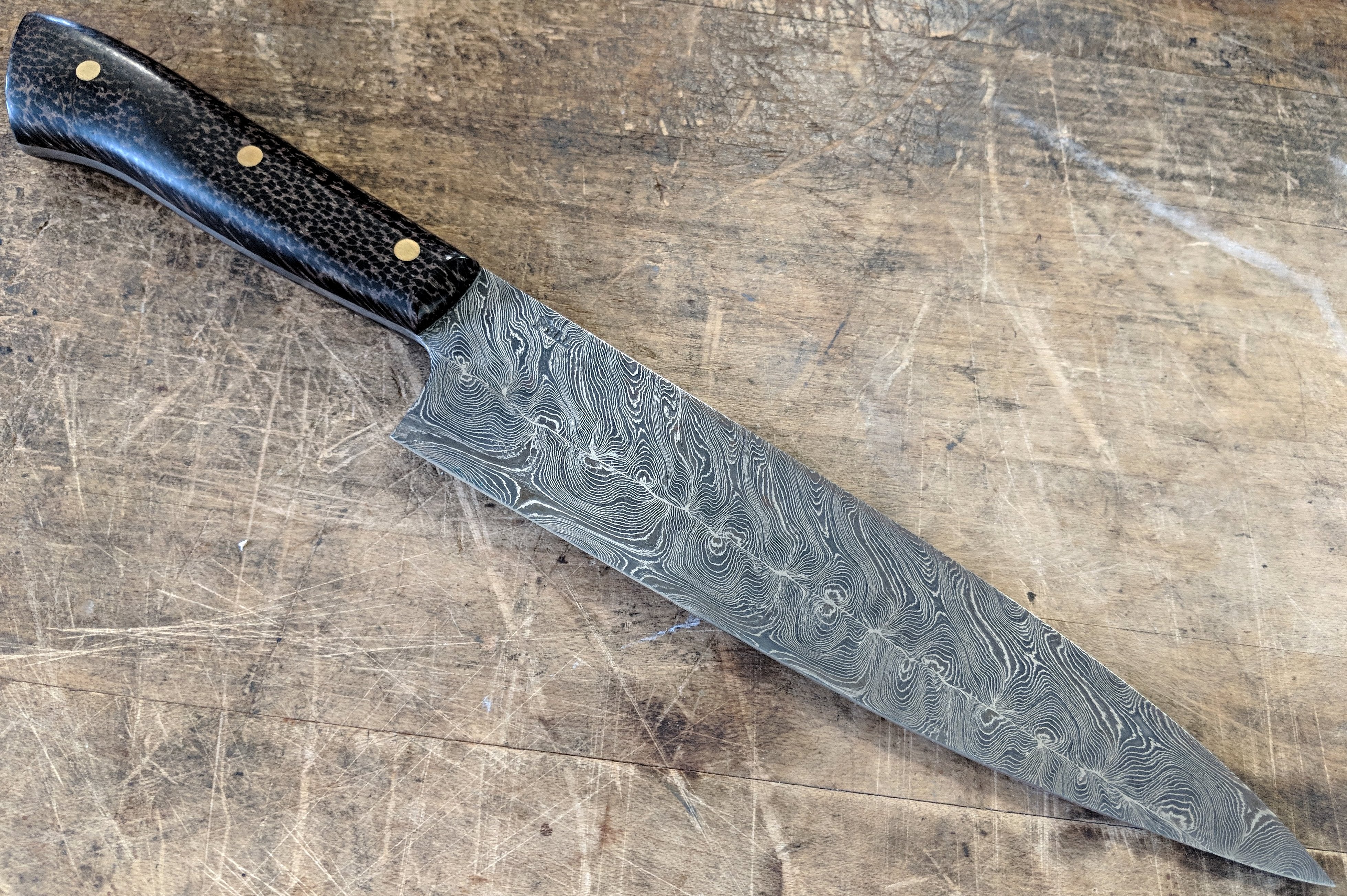 Premium Fell Knives Double Twist Damascus 7