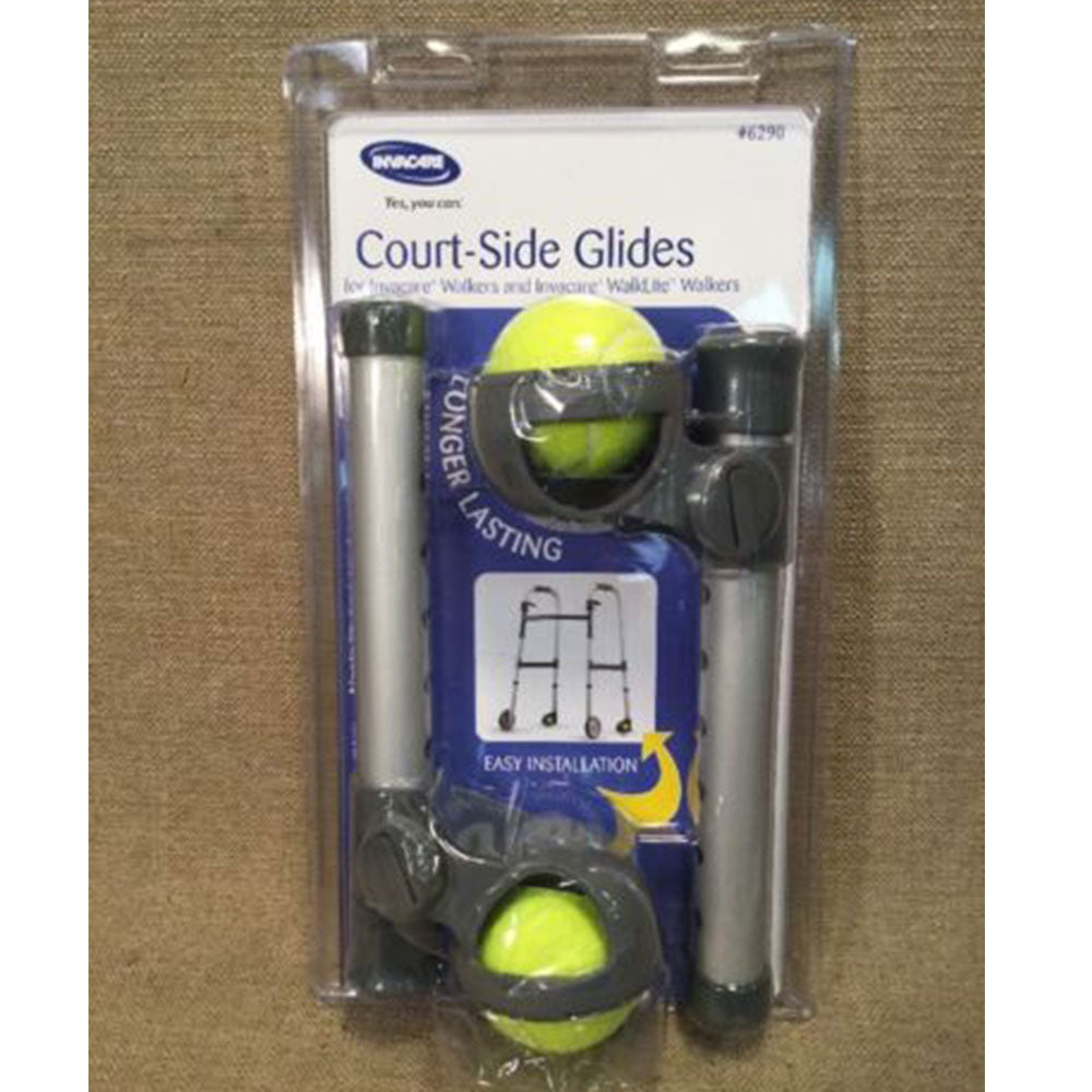Invacare Court Side Walker with Glides - Lightweight Mobility Aid for Seniors & Adults - Ideal for Indoor & Outdoor Use, Recovery & Stability Support