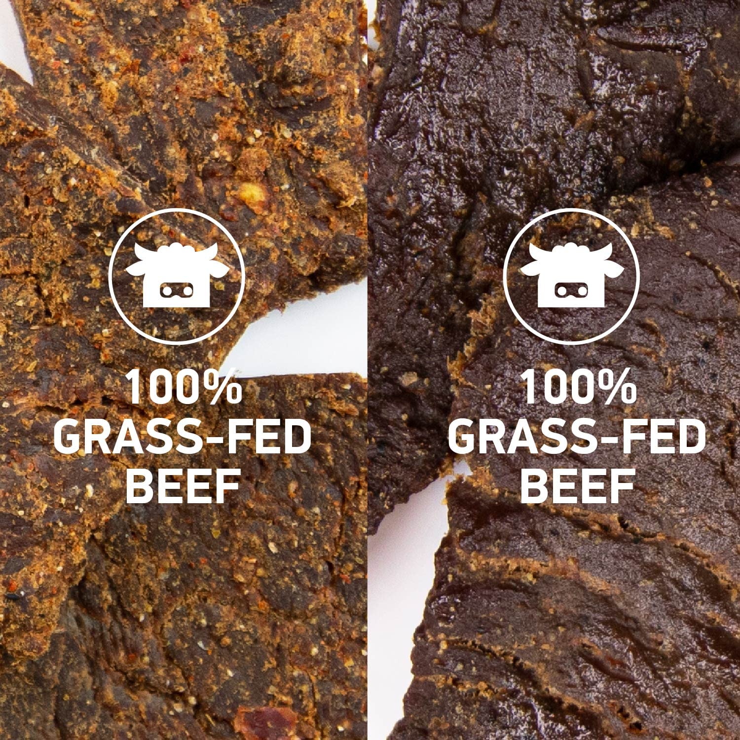 KRAVE Zero Sugar Beef Jerky - All Natural 100% Grass Fed Beef, High Protein Keto Snack, Gluten Free, Roasted for Maximum Flavor (Variety Pack, 2.1oz x 4) | Perfect for Hiking, Camping & Low Carb Diet