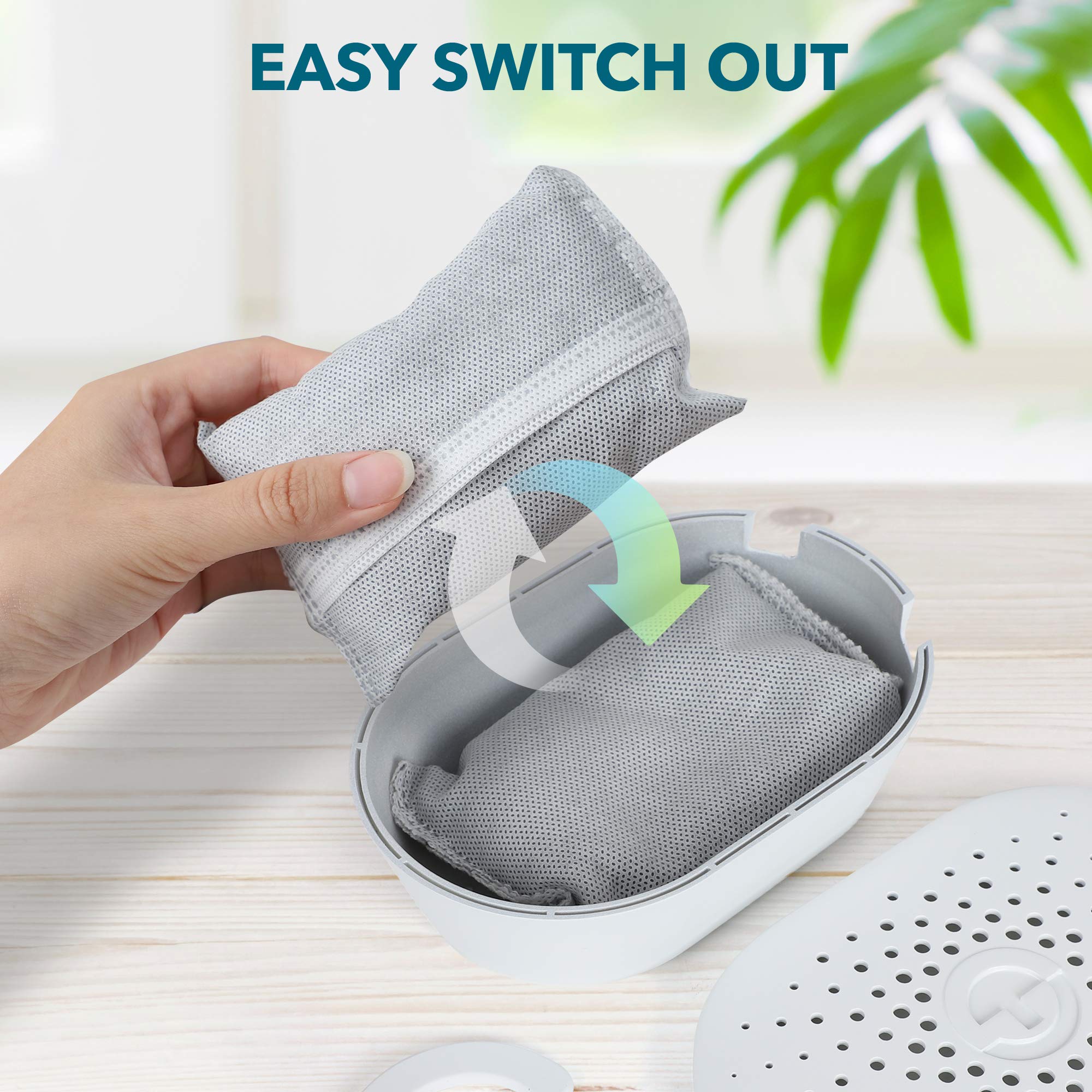Activated Charcoal Air Freshener Bags - Natural Odor Eliminator for Shoes, Closet & Gym | Rechargeable Deodorizer with Hanger | Organic Bamboo Charcoal Purifier | Perfect for Home, Car, Pet Areas & Travel Essentials