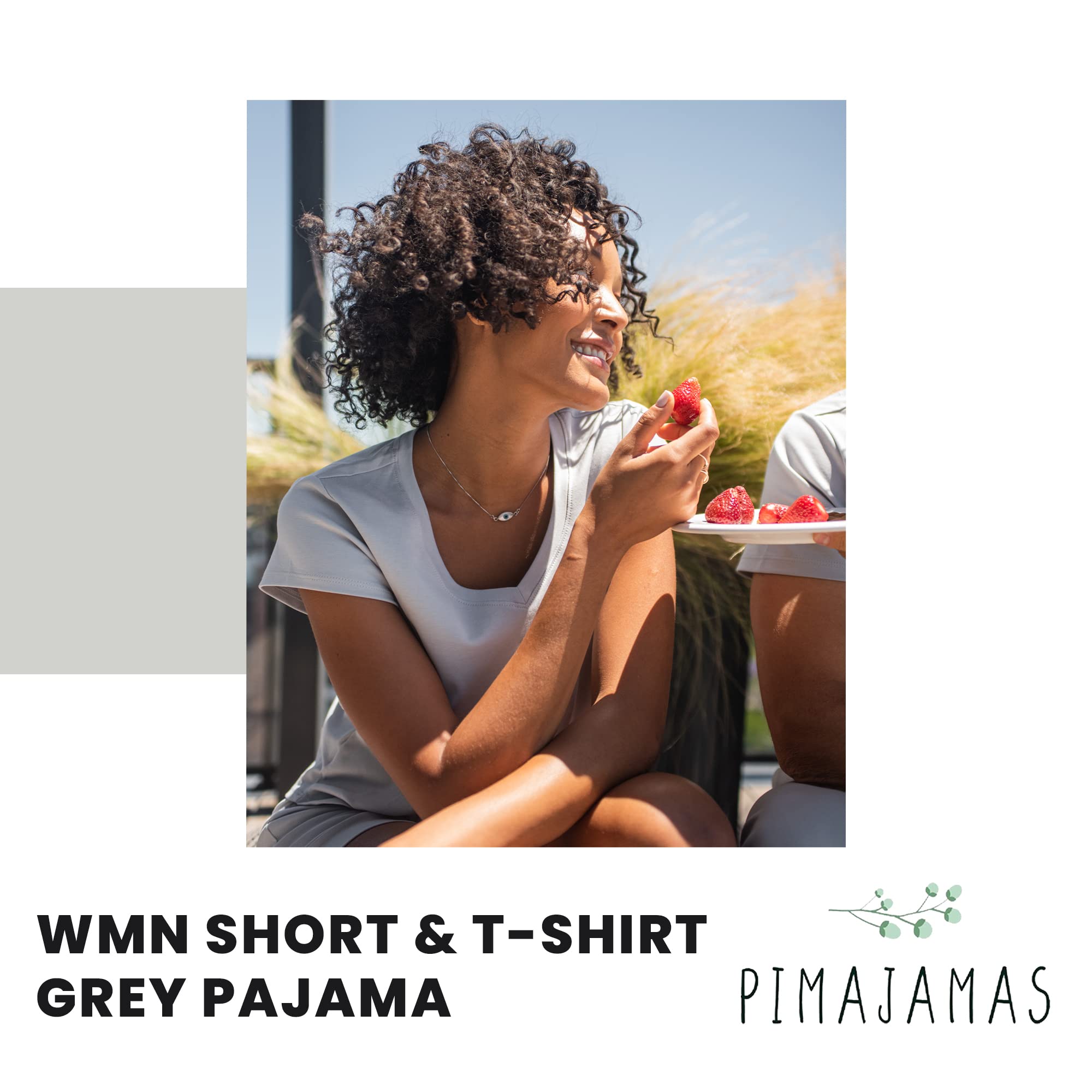 Premium Women's Pajama Sets - 100% Peruvian Pima Cotton for Ultimate Softness - Short Sleeve T-Shirt & Shorts Lounge Set - Perfect for Sleepwear, Lounging & Relaxation at Home
