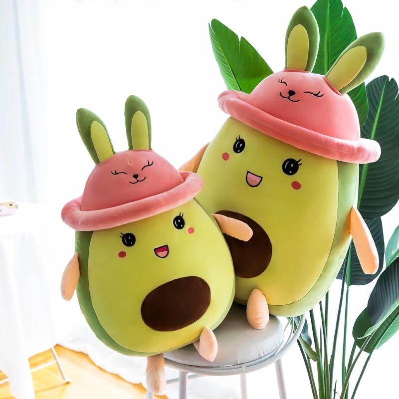 Giant Squishy Avocado Plush Toy - Extra Large Soft Stuffed Avocado Pillow for Kids & Adults - Perfect for Stress Relief, Home Decor, and Cuddling